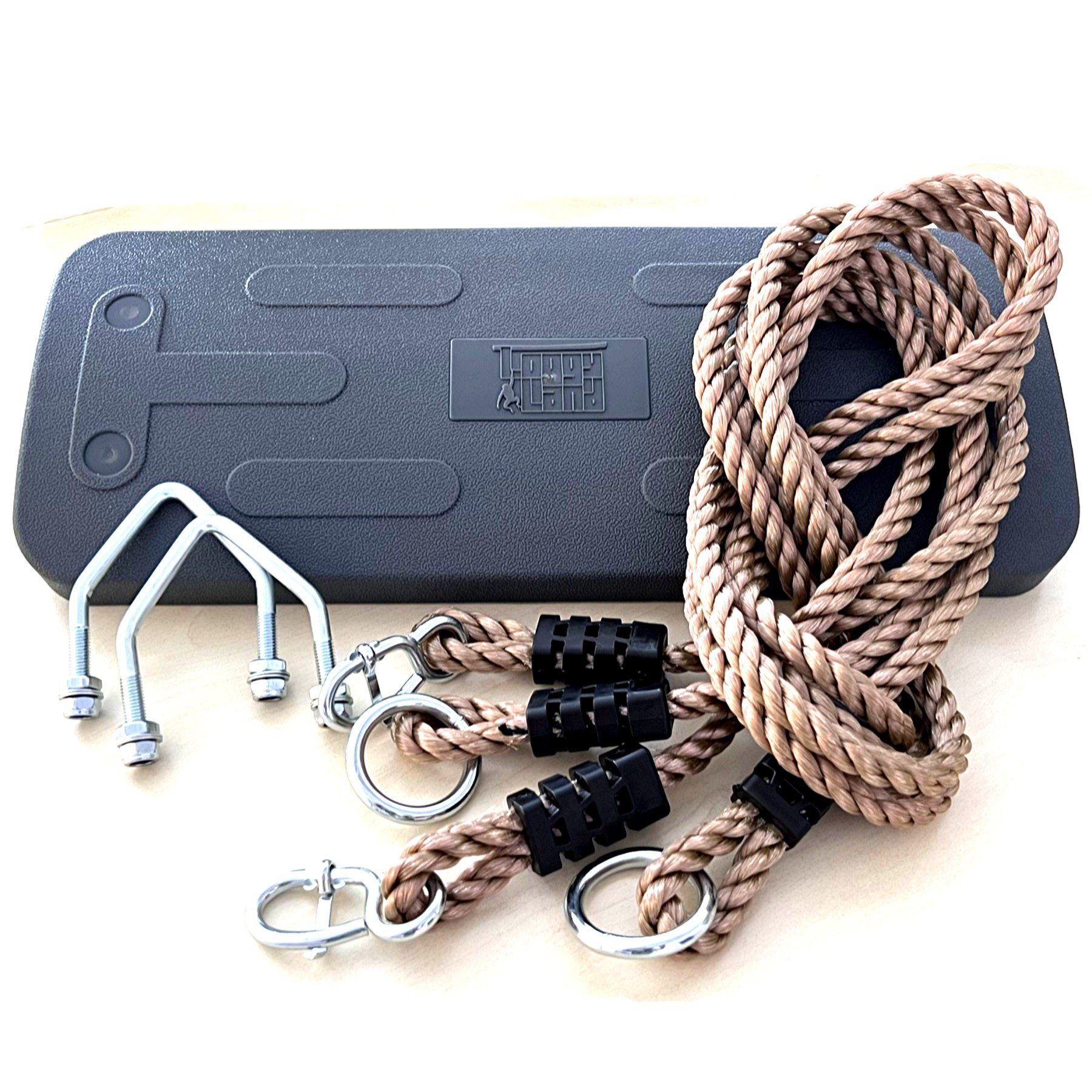 Loggyland Einzelschaukel Gummi 2m mit Seil mit Metallplatte, Kinderschaukel günstig online kaufen