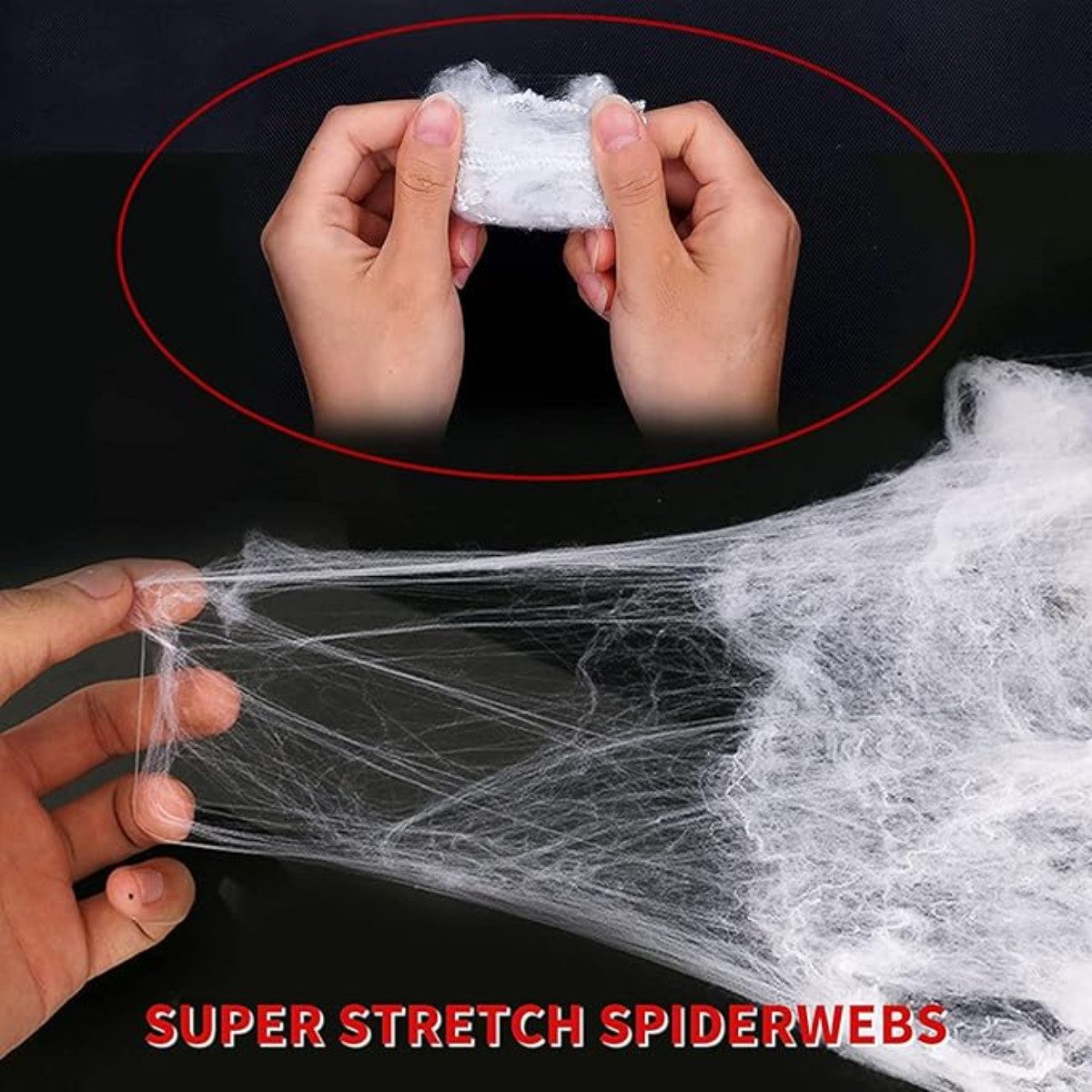 Montegoni Dekohänger Hängedekoration Spinnennetz Halloween Deko 100G weiß mit 30 Spinnen (Spinnennetz Halloween Deko 100G weiß mit 30 Spinnen Karnevalsparty), Karnevalsparty, Halloween Spinnen Deko, Horror Deko für Tisch, Garten