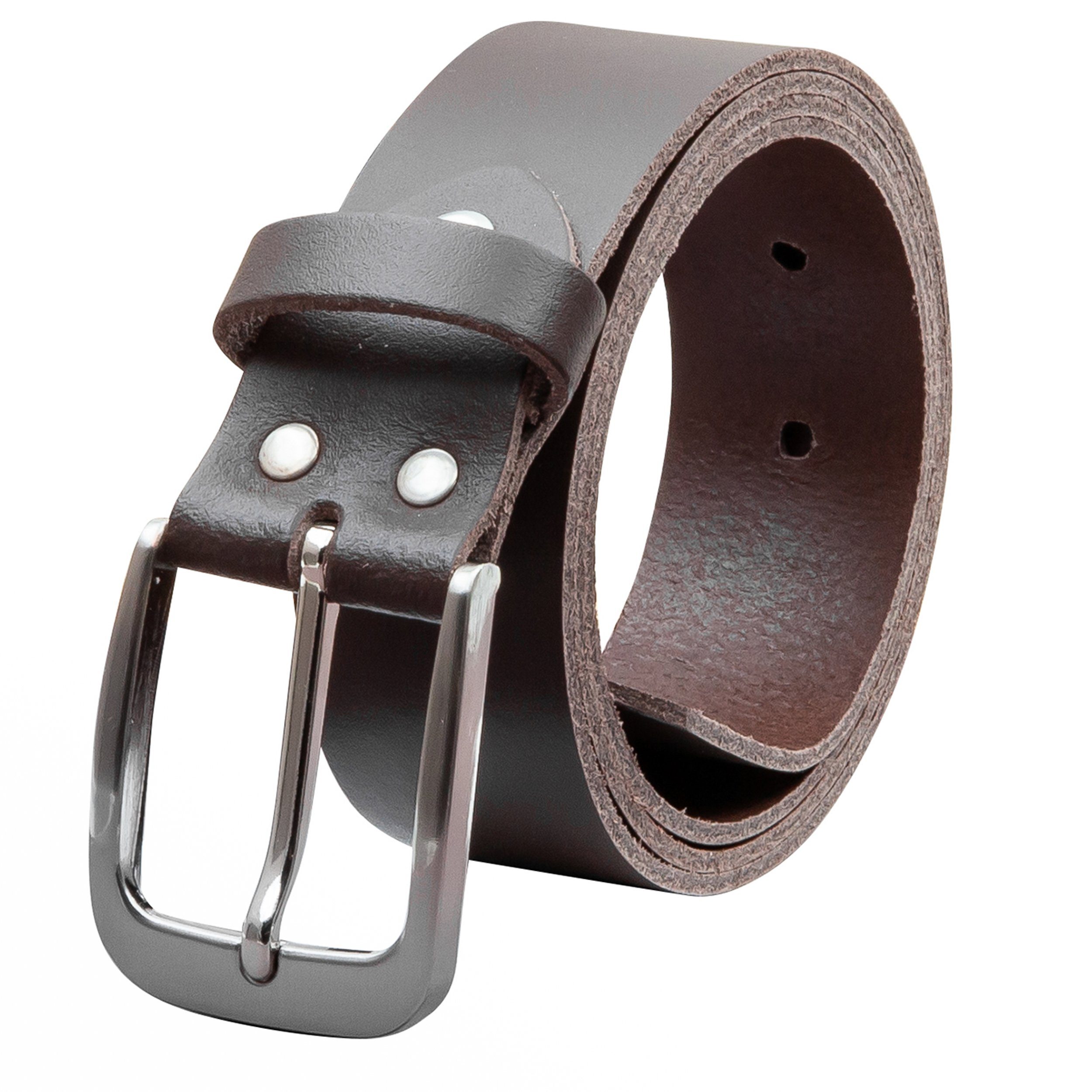 COLOGNEBELT Ledergürtel OM428-SL-Dunkelbraun MADE IN GERMANY, günstig online kaufen