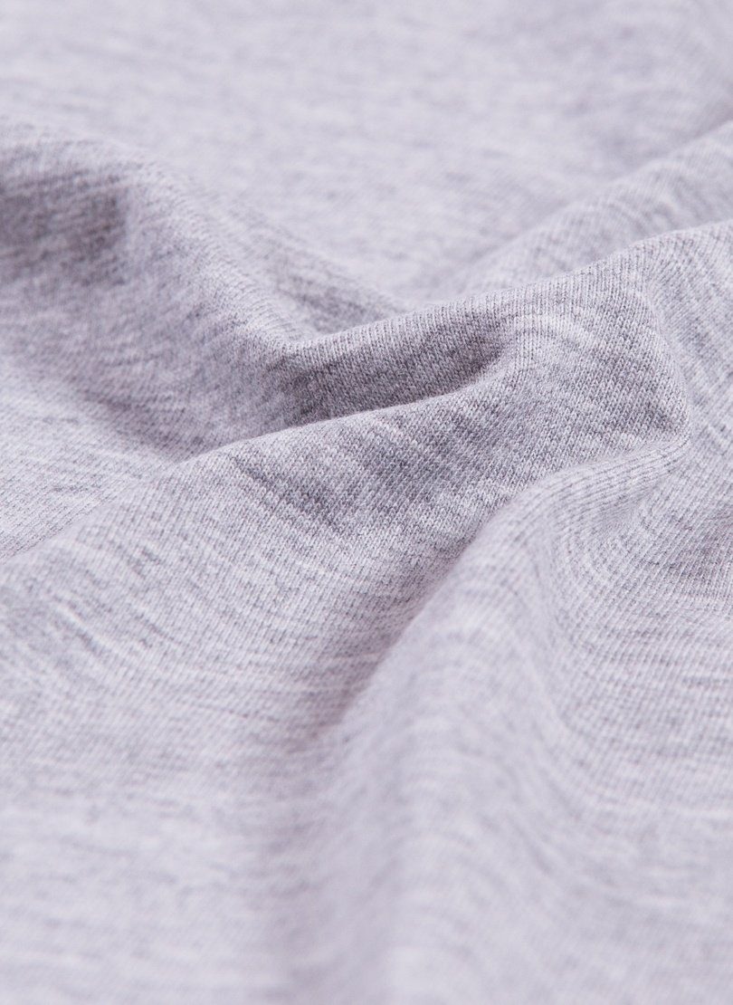 TRIGEMA grau-melange Baumwolle Trigema DELUXE T-Shirt T-Shirt