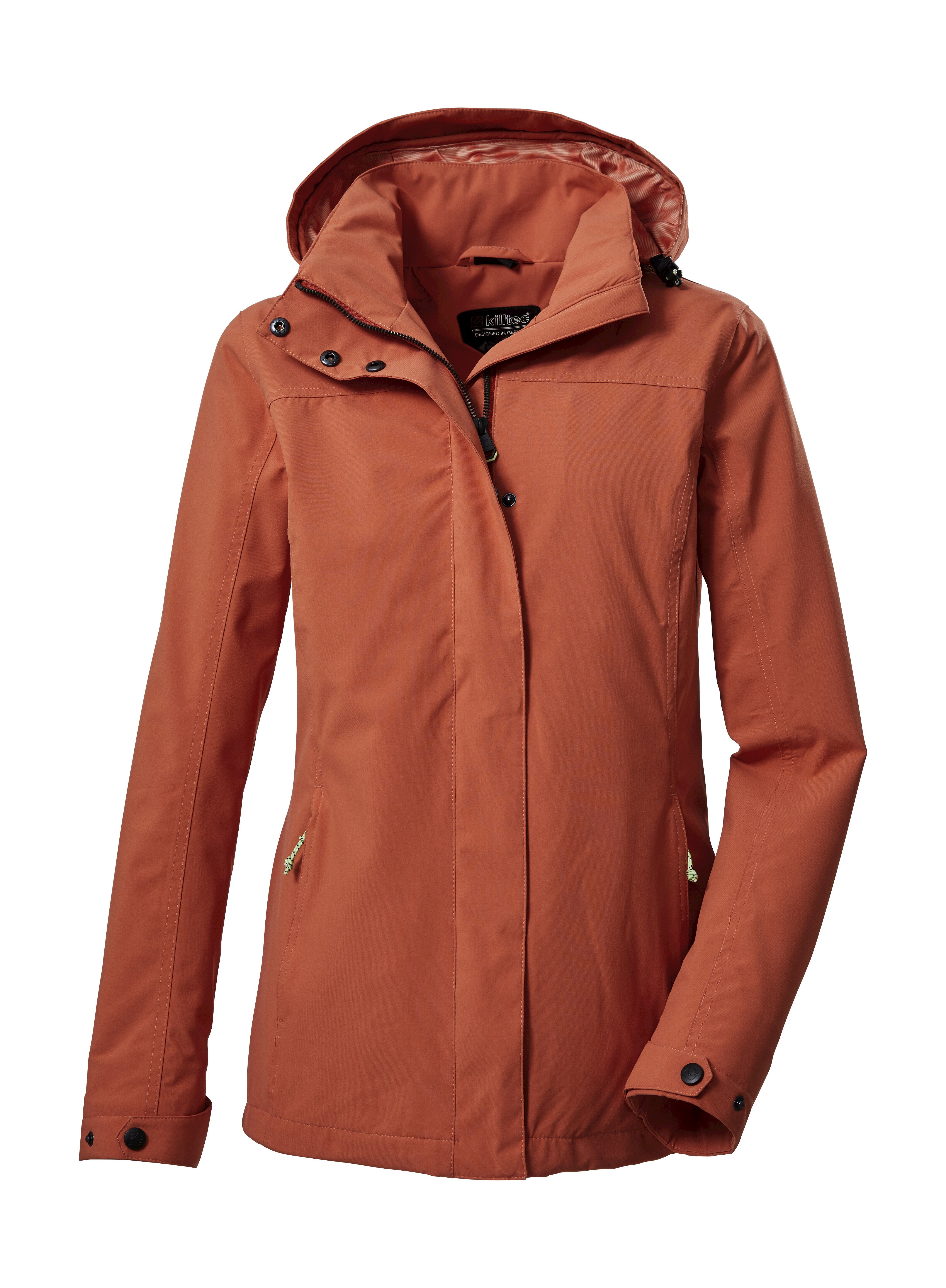 Killtec Outdoorjacke KOS 92 WMN JCKT Wasserdichte Damenjacke mit abnehmbarer Kapuze, verstellbare Bündchen