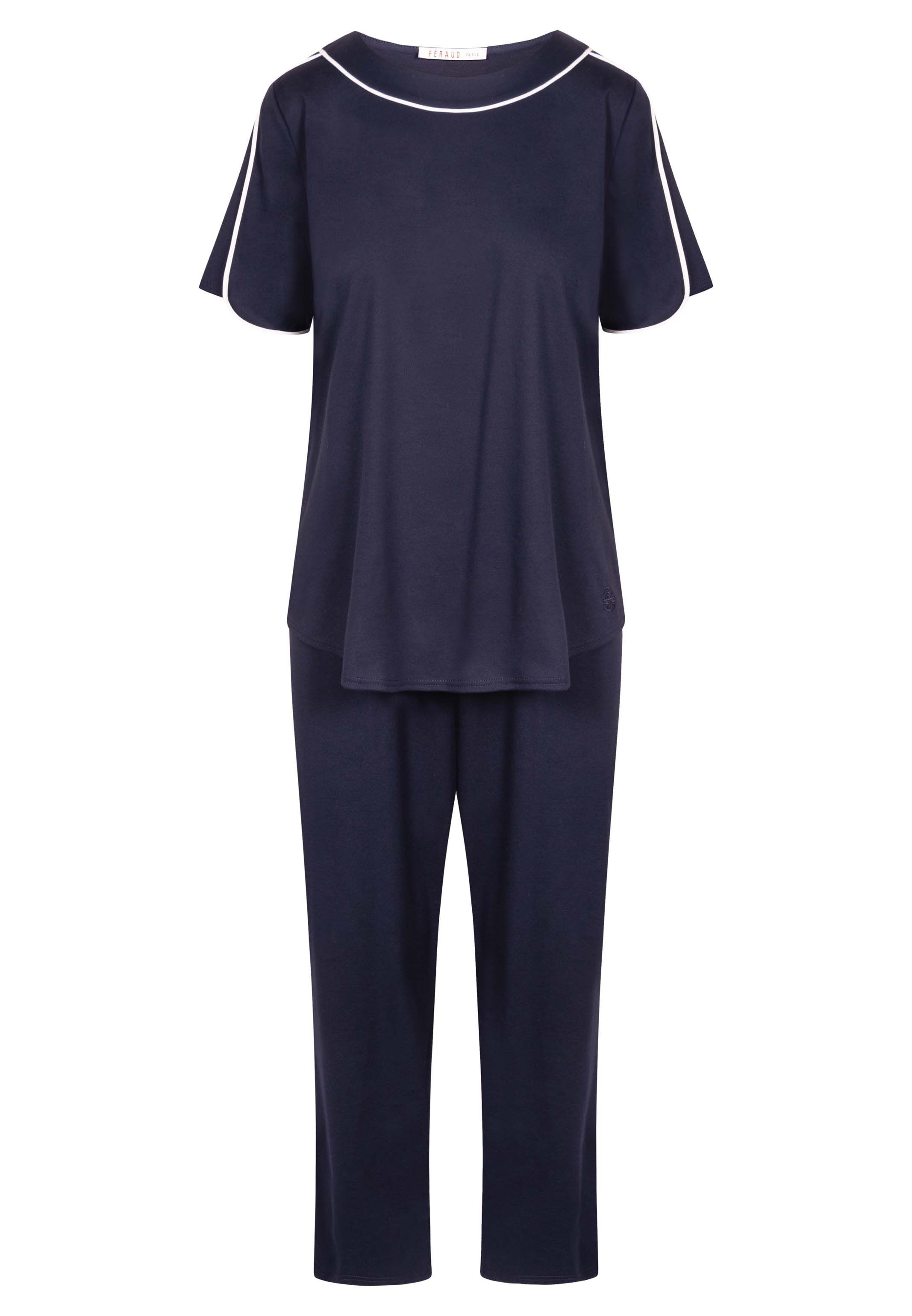 Féraud Pyjama Basic (Set, 2 tlg) Schlafanzug - Baumwolle - Set aus T-Shirt und 7/8-Hose