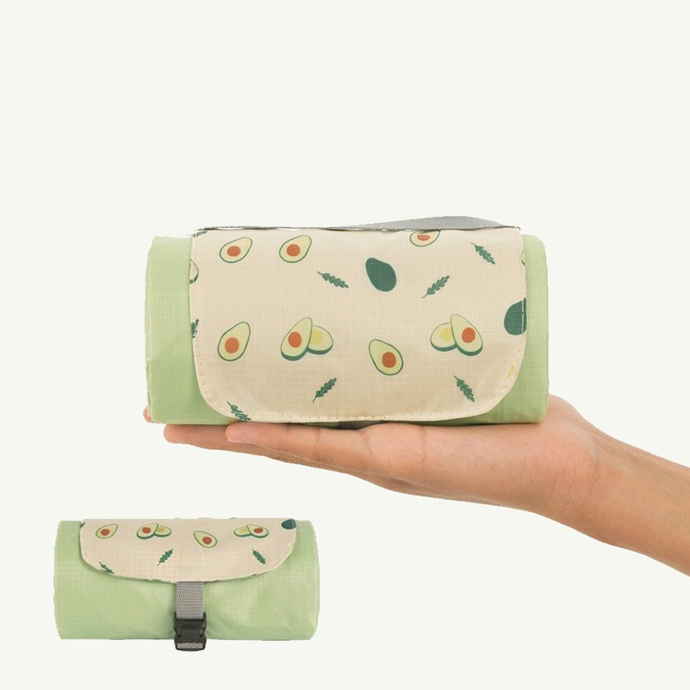 Picknickdecke wasserdicht sandfrei faltbar leicht groß Outdoor Stranddecke grün, JASLIFE, ideal für Strand, Camping, Picknick, leicht und platzsparend