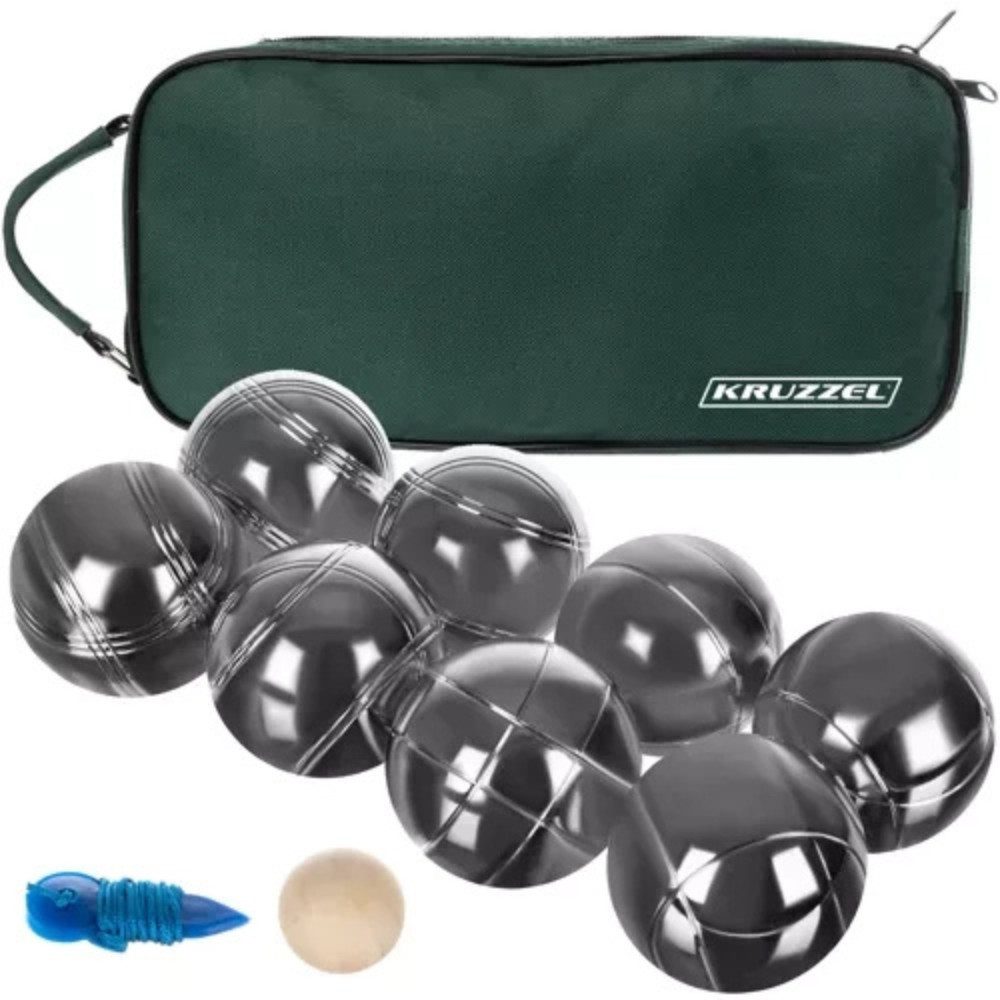 KRUZZEL Spielball Boulekugeln 8 Kugeln (Spar-Set, 8-St., Gartenspiel), fördert Bewegung, Koordination und soziale Interaktion