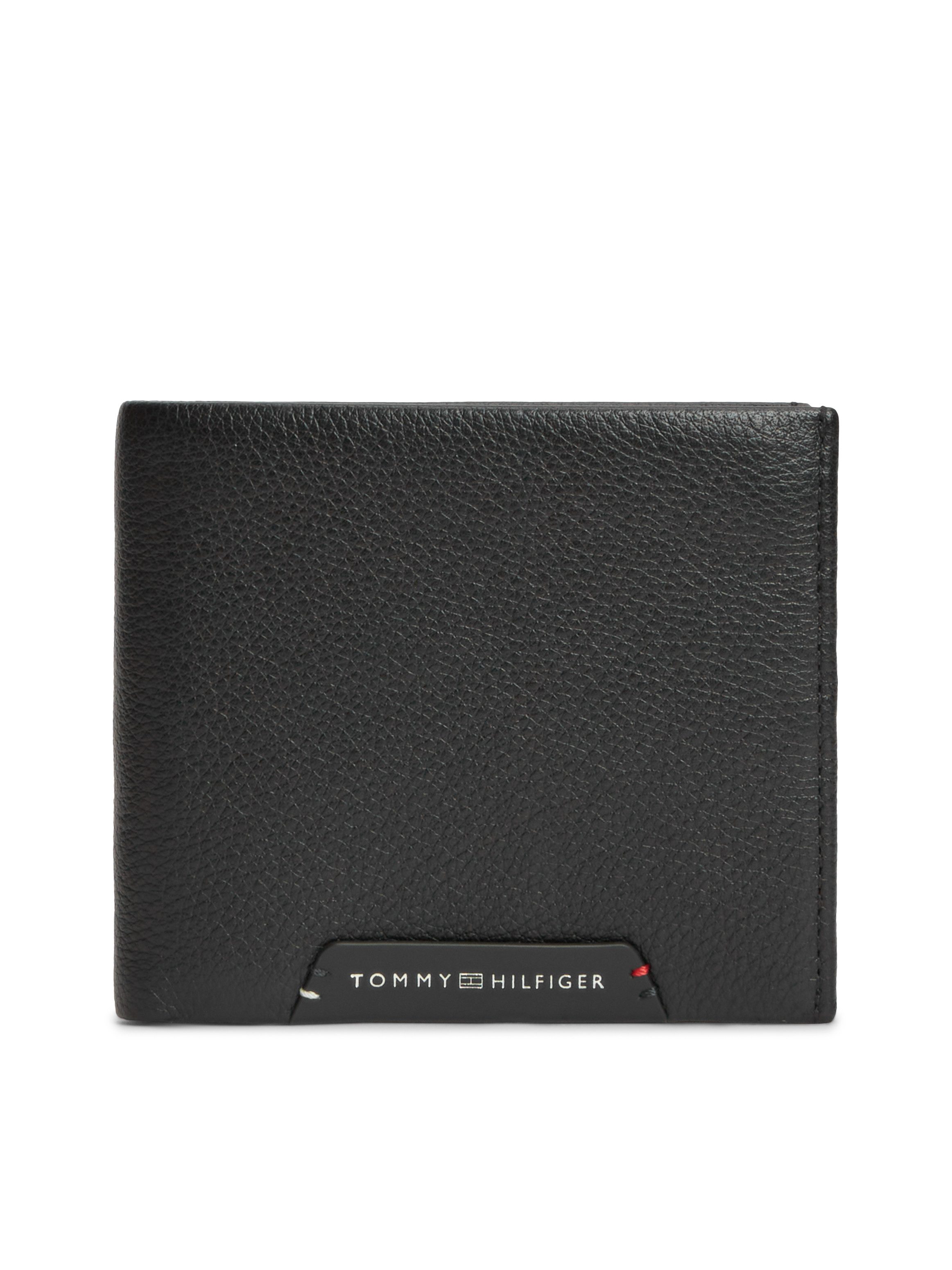 Tommy Hilfiger Geldbörse TH CORP CC FLAP AND COIN, Herren Geldbeutel, Portemonnaie mit Logoschriftzug