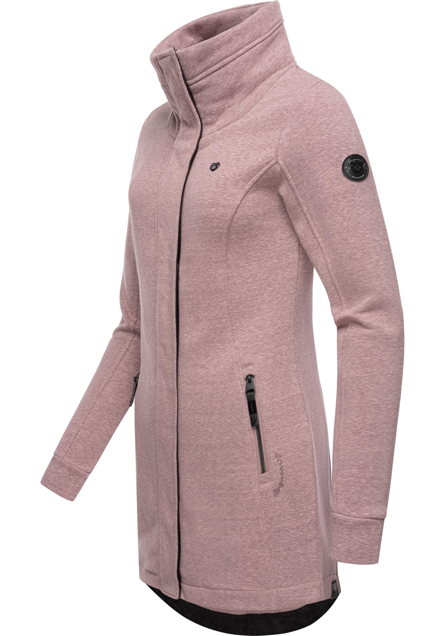 Ragwear Sweatjacke Letrice Sportliche Zip-Jacke mit hohem Kragen günstig online kaufen