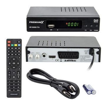 PremiumX »HD 520SE FTA Digital Satelliten-Receiver DVB-S2 HDMI SCART USB FullHD« SAT-Receiver