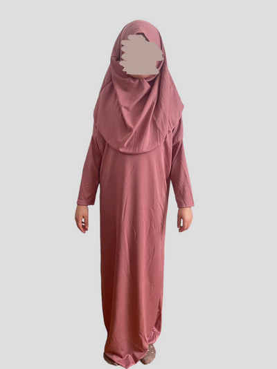 Aymasal Maxikleid Neues Model Gebetskleid Kinder 5-9 Mädchen 2 tlg. Kleid Islam Hijab an Kleid genäht