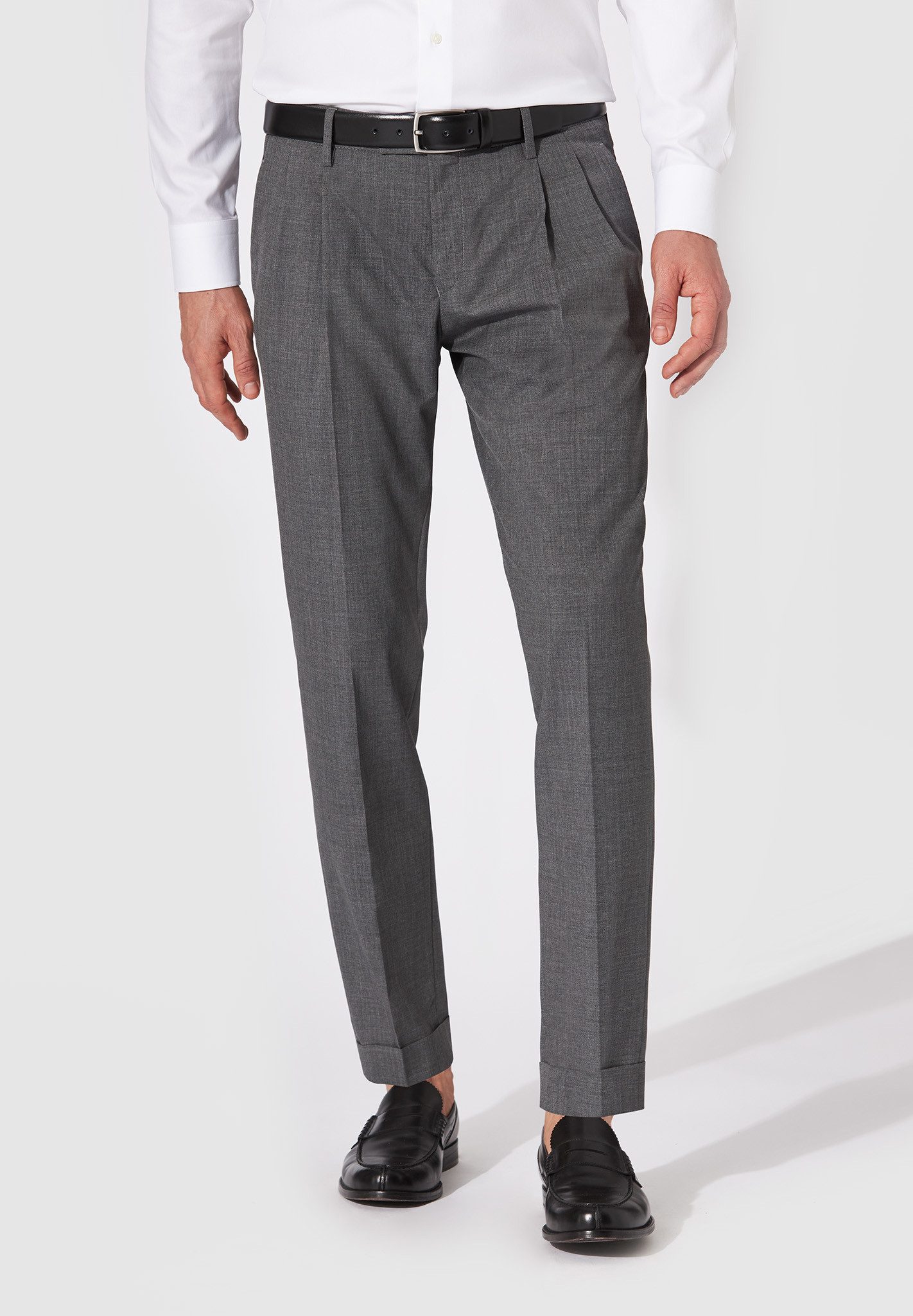 Anzughose Tarmac U Anzughose Herren Slim Fit Super 120 Schurwolle, grau, 54