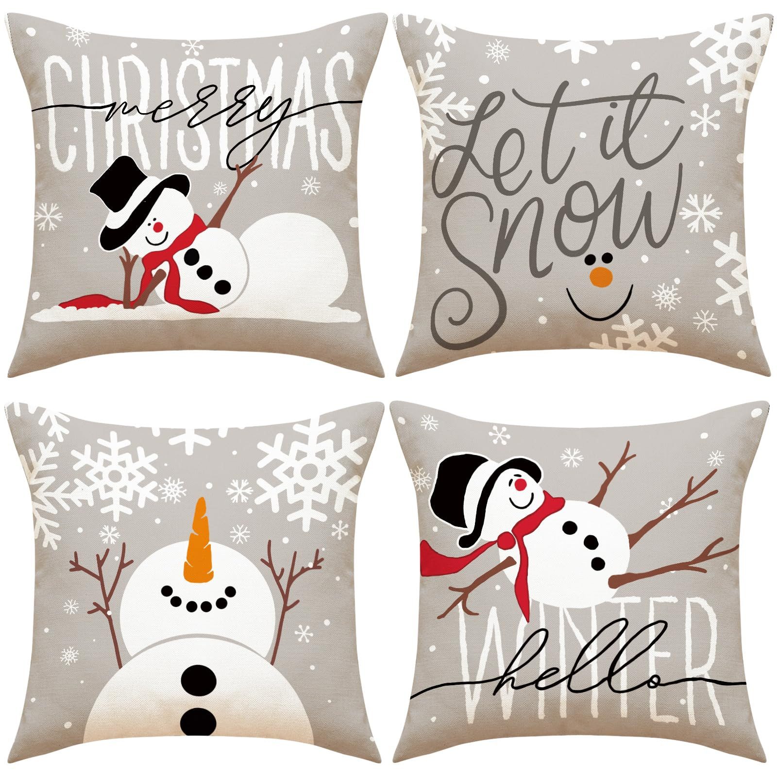 FOUORTUNATE-BEE Kissenbezüge Weihnachtsdeko Innen Weihnachtskissen Kissenbe günstig online kaufen