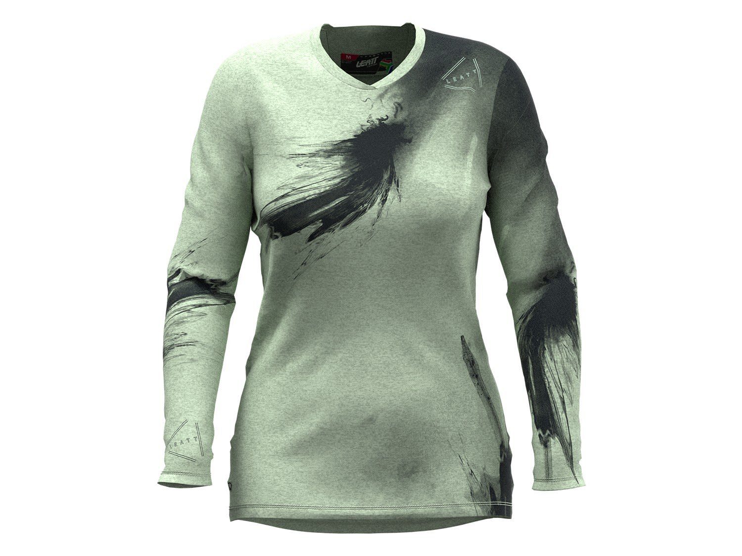 Damen Leatt Langarm-Shirt W Langarmshirt Minzgrün Mtb 2.0 Gravity Leatt Jersey Schwarz