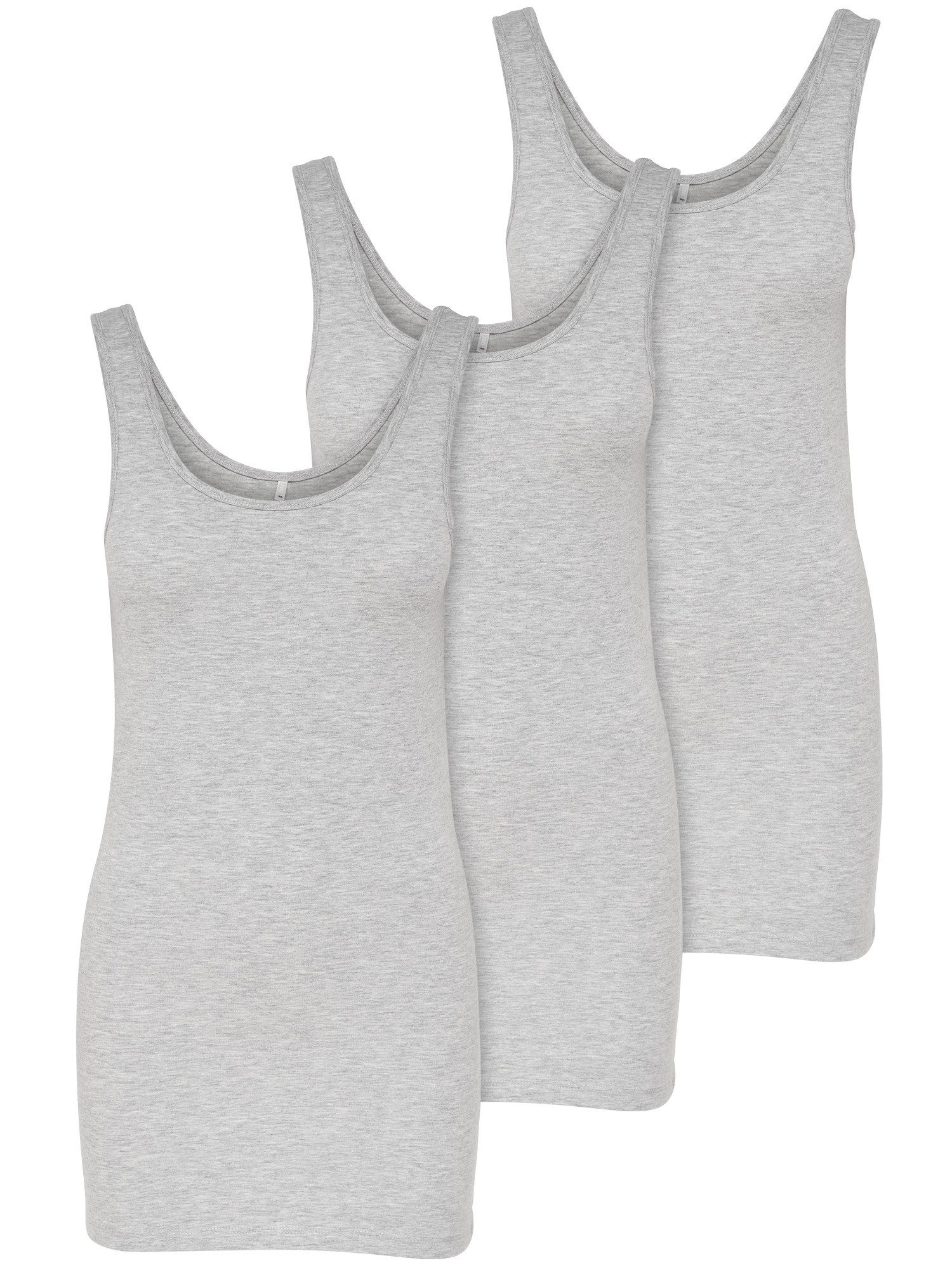 ONLY Tanktop Live Love (3-tlg) Lange günstig online kaufen