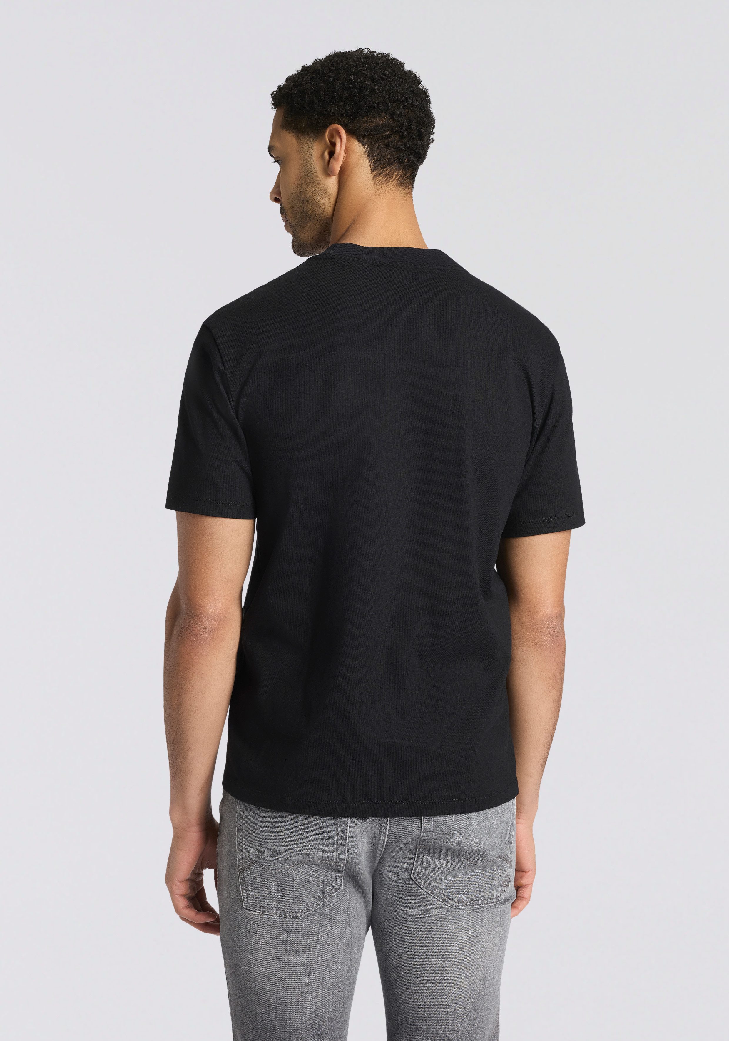 HUGO T-Shirt Rundhalsausschnitt, Relaxed Fit, Logo-Print