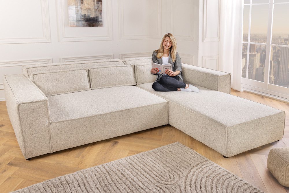 riess-ambiente Ecksofa BOSSA NOVA 265cm antik taupe, Einzelartikel 1 Teile, günstig online kaufen