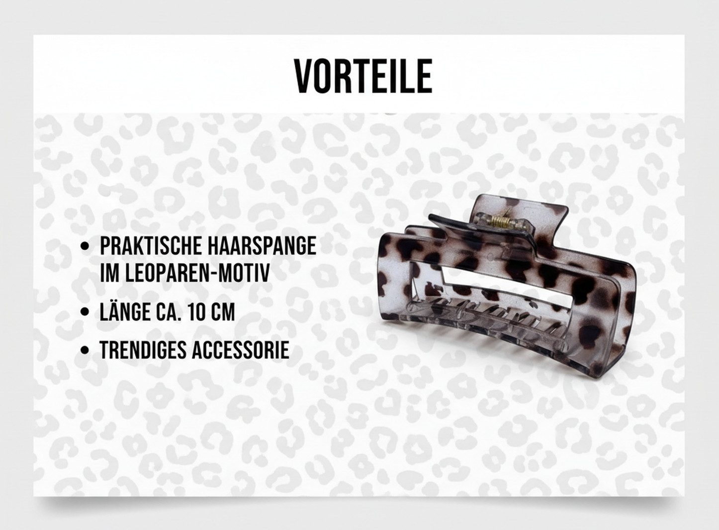 LK Trend & Style Haarspange Rechteckige Leo Design, 2-tlg., Set Preis, Design und Funktionalität treffen auf diese Spange