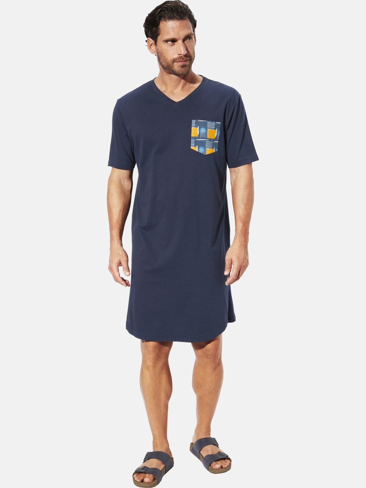 Babista Pyjamaoberteil LARMIR mit karierter Brusttasche günstig online kaufen