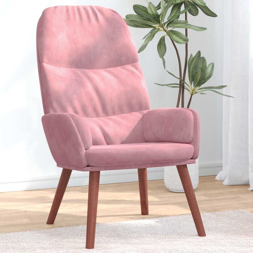 vidaXL Sessel Relaxsessel Rosa Samt (1-St) günstig online kaufen