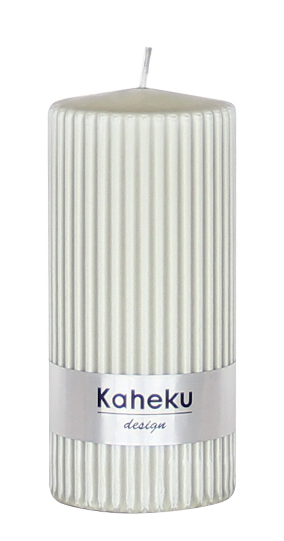 Kaheku Stumpenkerze Kaheku Rillenkerze, Powder Salbei, Ø 7 cm, 1173001578