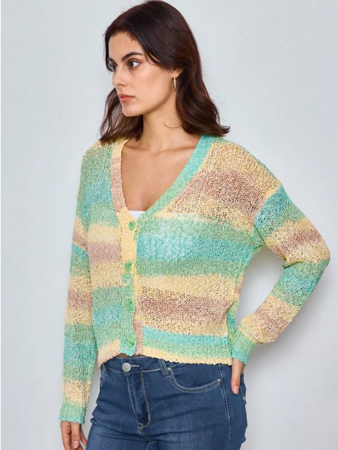 ANNIS Fashion & Accessoires Cardigan "JUNA" (1-tlg) Strickjacke, tolle Farb günstig online kaufen