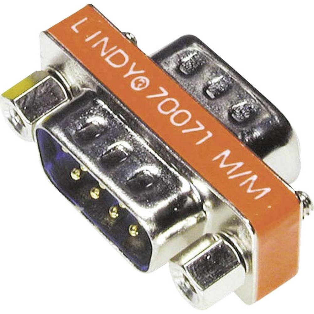 Mini-Adapter 9 pol. Sub-D-Stecker an 9 pol. Computer-Adapter