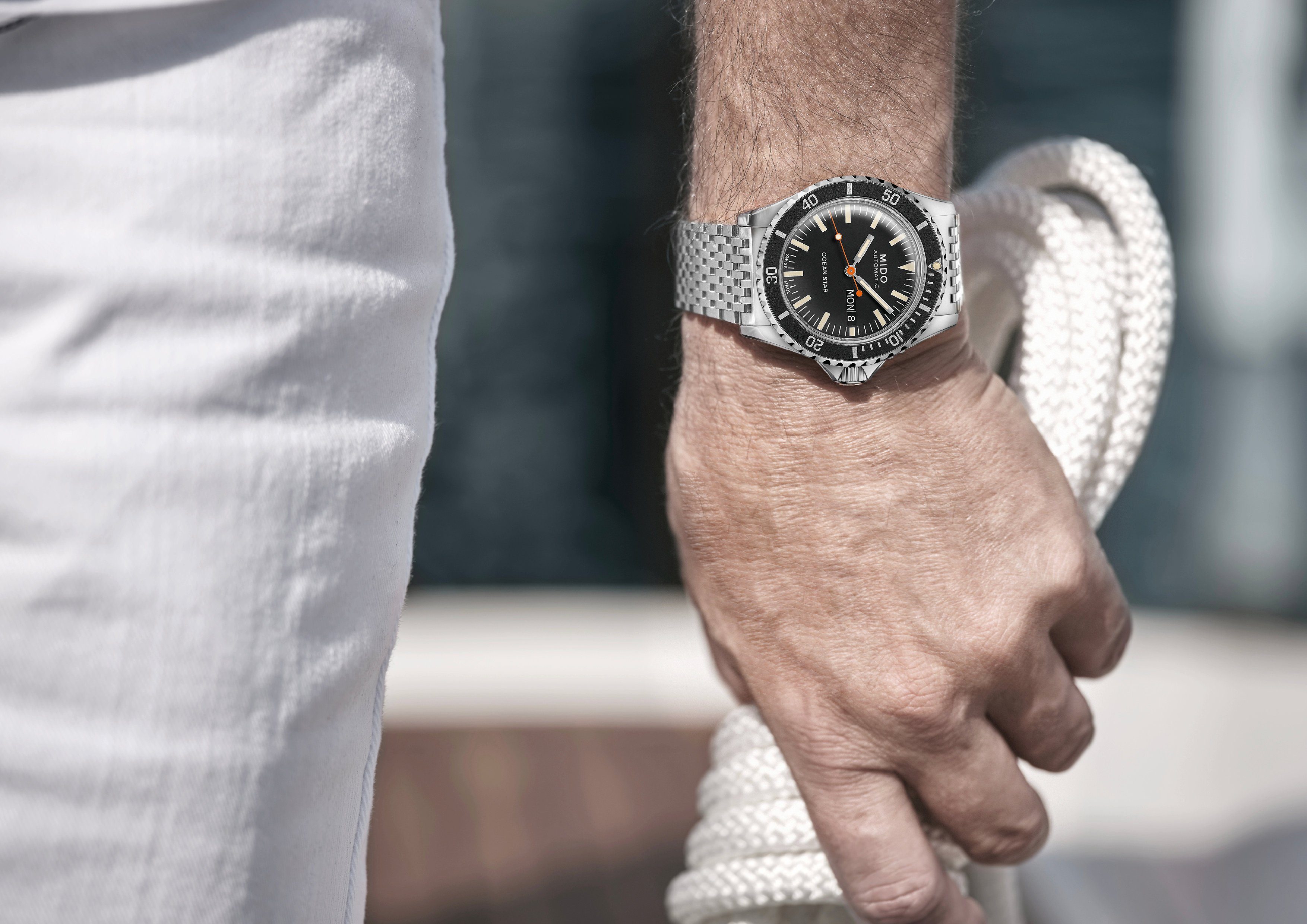 Mido Taucheruhr Mido Herren Uhr M0268301105100 Ocean Star Tribute Edelstahl, (1-tlg)