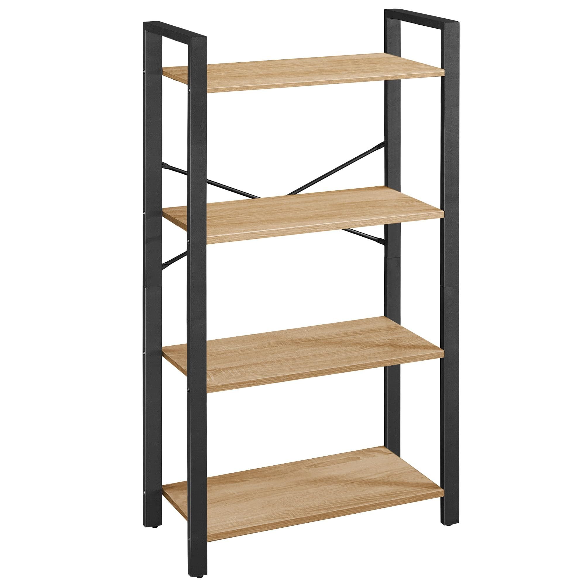 Best for Home Bücherregal Best For Home Holzregal in Trapezform – Stilvoller Stauraum