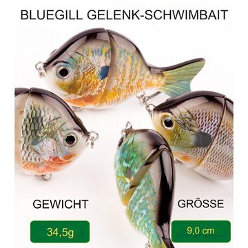 Tidyard Kunstköder Blinkerköder,Angelköder,AngelKöder für Hecht, Zander, Barsch, Forelle, Eingebauter Lautsprecher, kann Fische besser anlocken