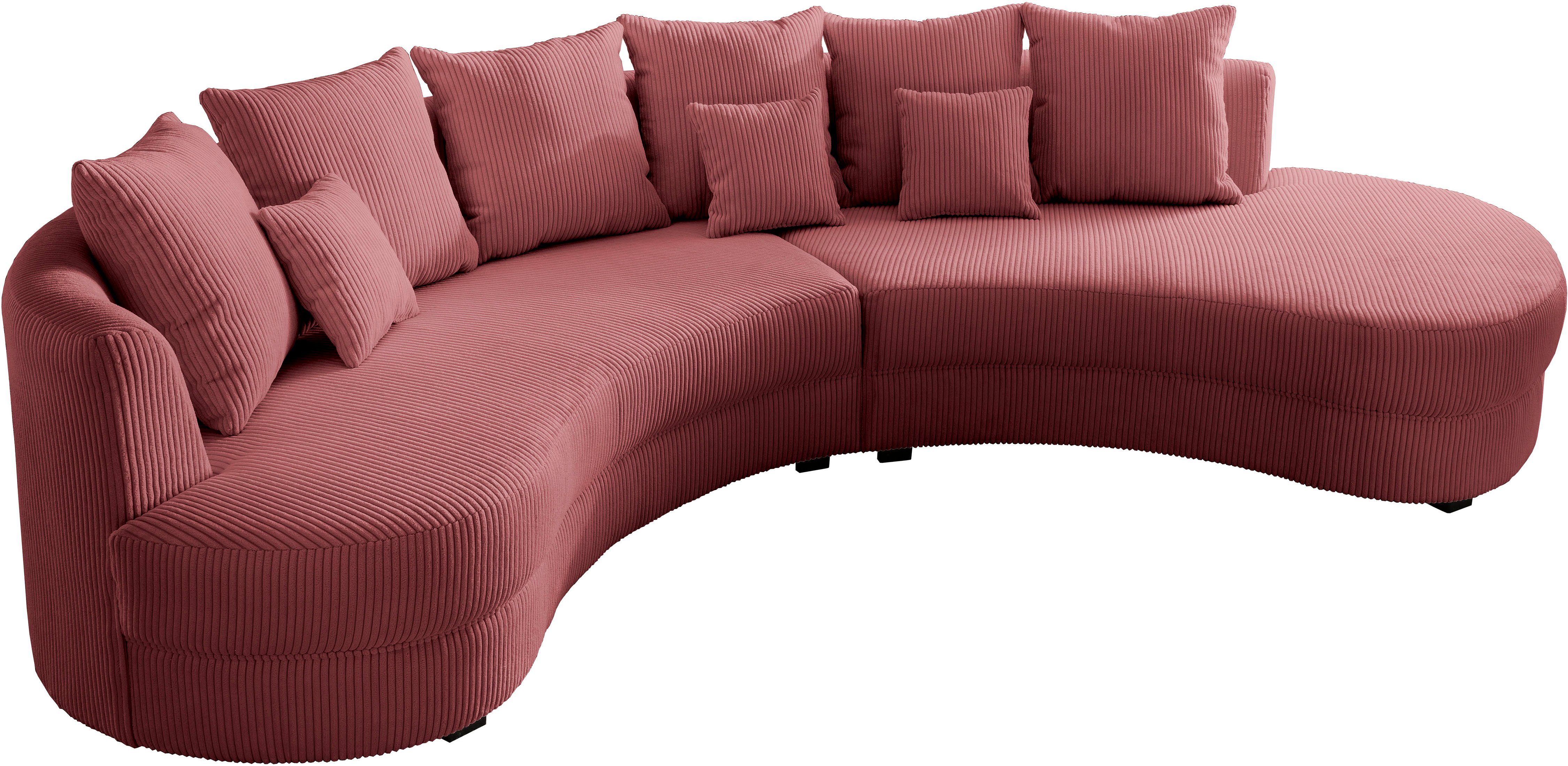 INOSIGN Ecksofa Limoncello, ergonomische Form