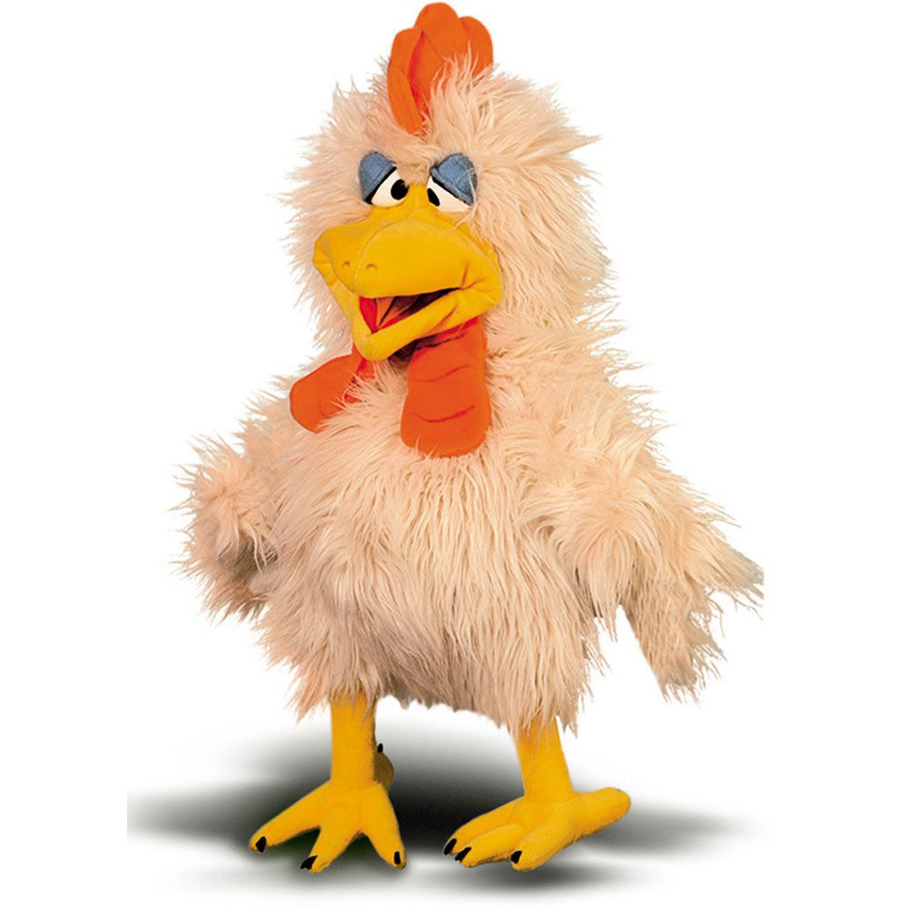 Living Puppets Handpuppe Living Puppets® Handpuppe Heini der Hahn W140 (Packung), Sehr gut geeignet um Geschichten zu erzählen
