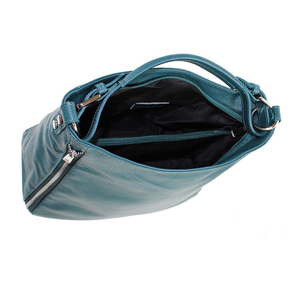 fs-bags Handtasche fs7142, Teal in Made Italy