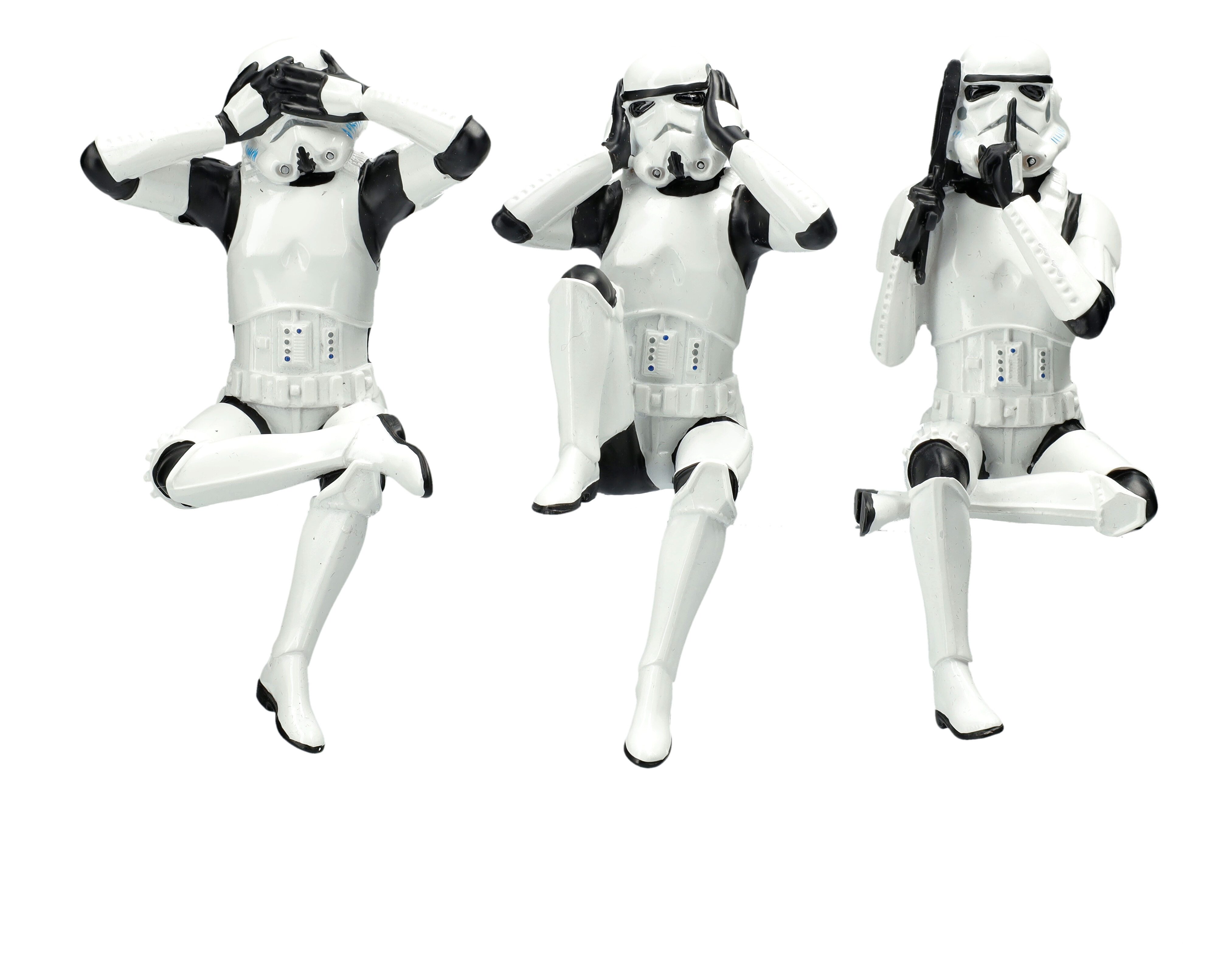 Figuren Shop GmbH Dekofigur Stormtrooper Figuren – Kantenhocker Set Dekoration Skulpturen 11 cm