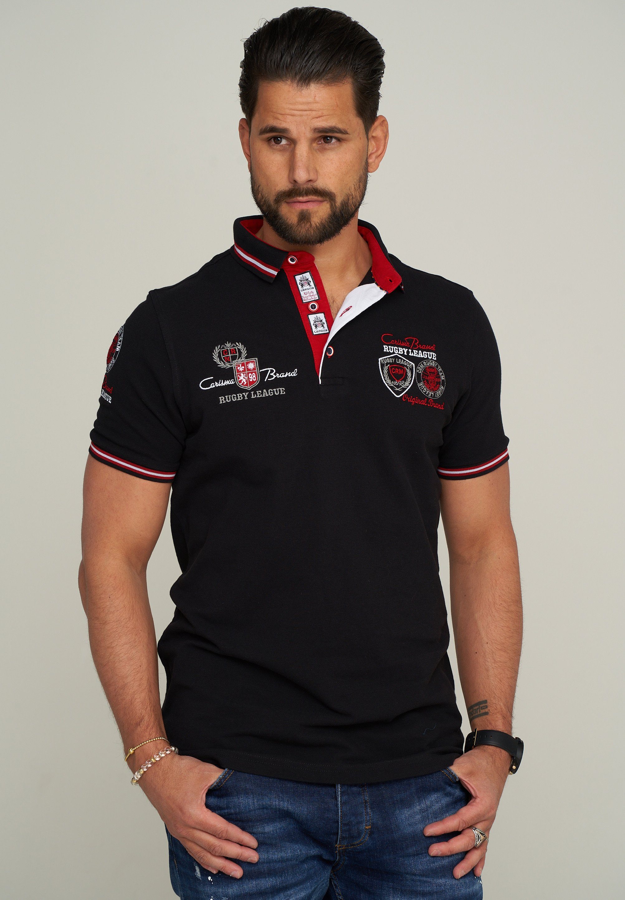 CARISMA Poloshirt CRAKRON Bedruckt & mit Stickereien