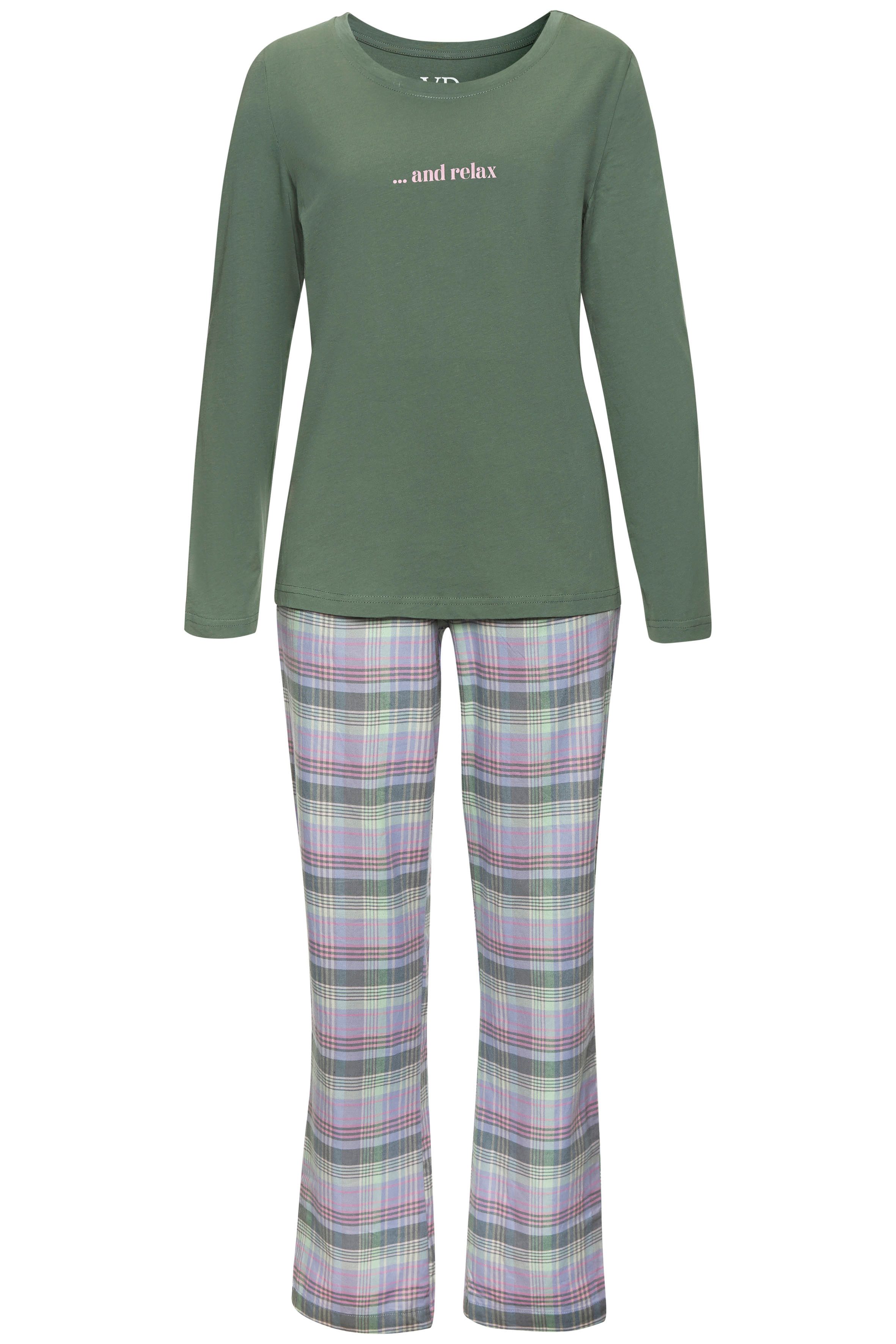 Vivance Dreams Pyjama (2 tlg) aus kuschelig weichem Flanell günstig online kaufen