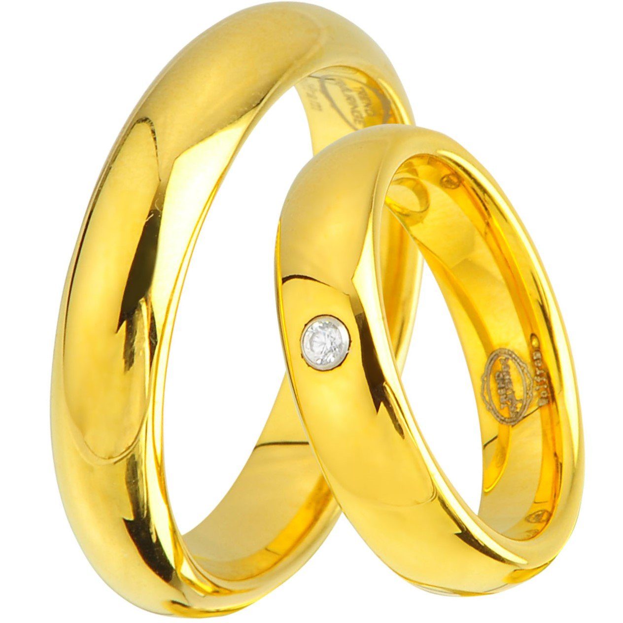 Trauringe123 Trauring WOLFRAM TRAURINGE RINGE mit GOLD Platierung TUNGSTEN, günstig online kaufen