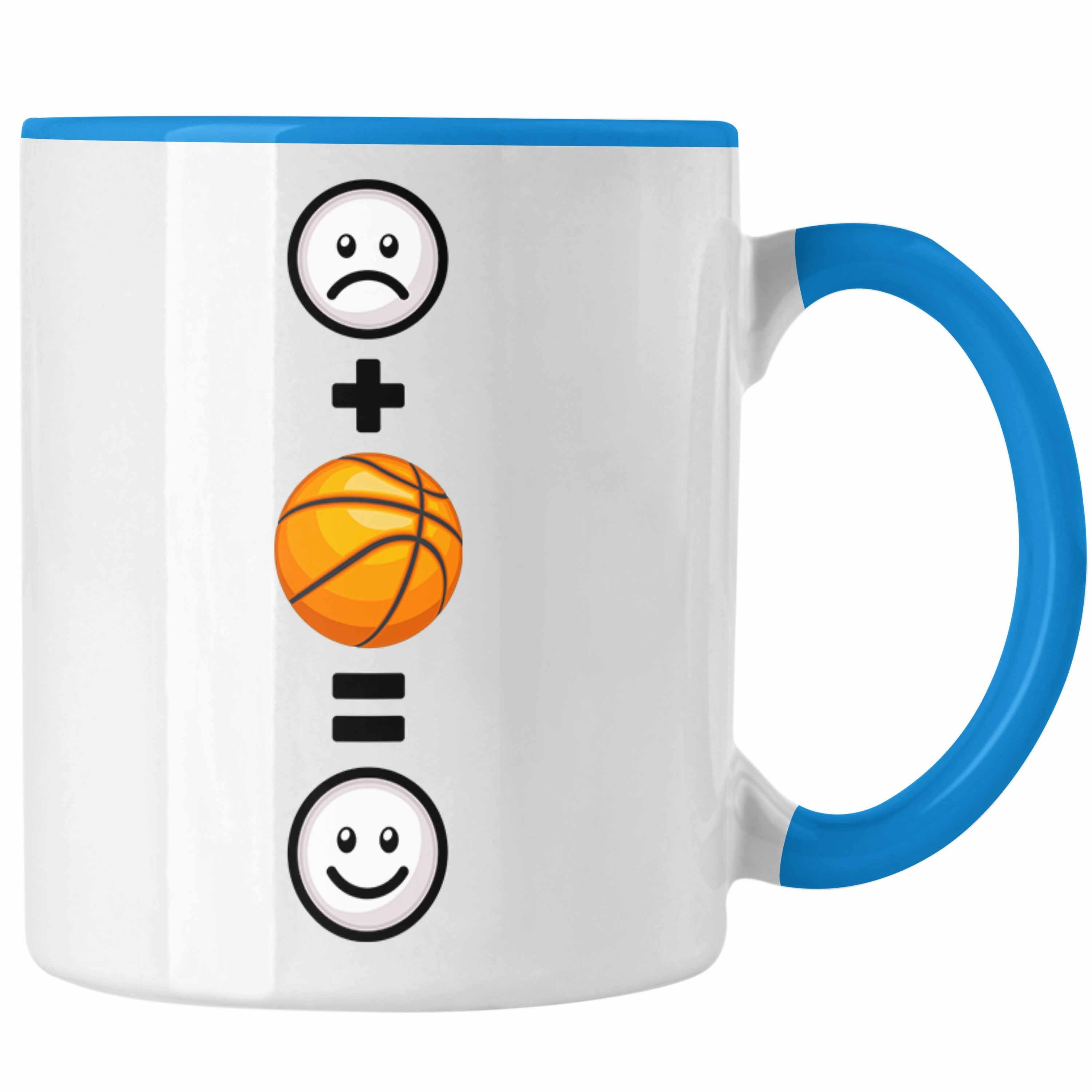 Tasse Basketball für Blau Ge Tasse Lustige Geburtstag Geschenk Trendation Basketball-Spieler