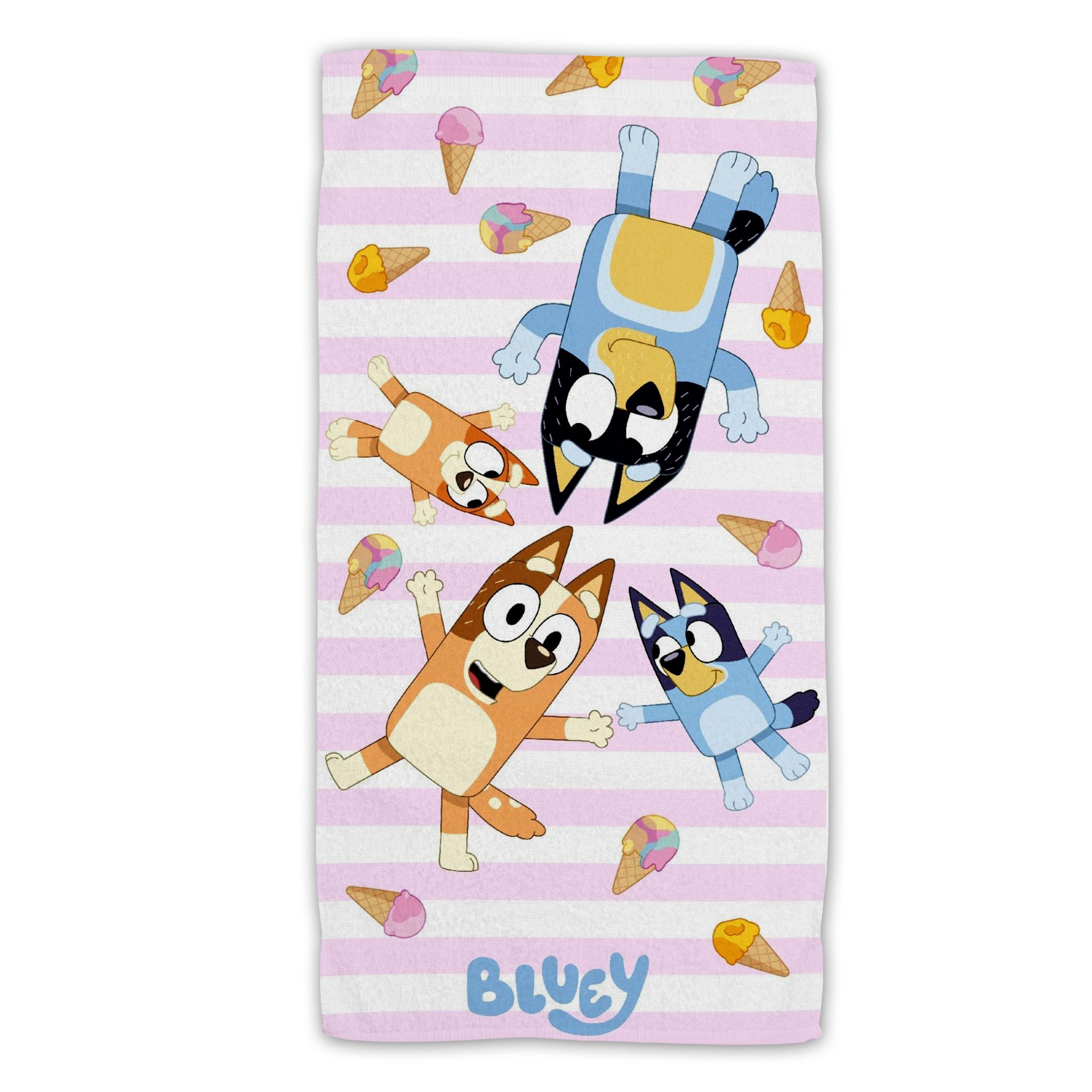 Bluey Strandtuch Frottee Badetuch mit Premium Druck, 70x140 cm günstig online kaufen