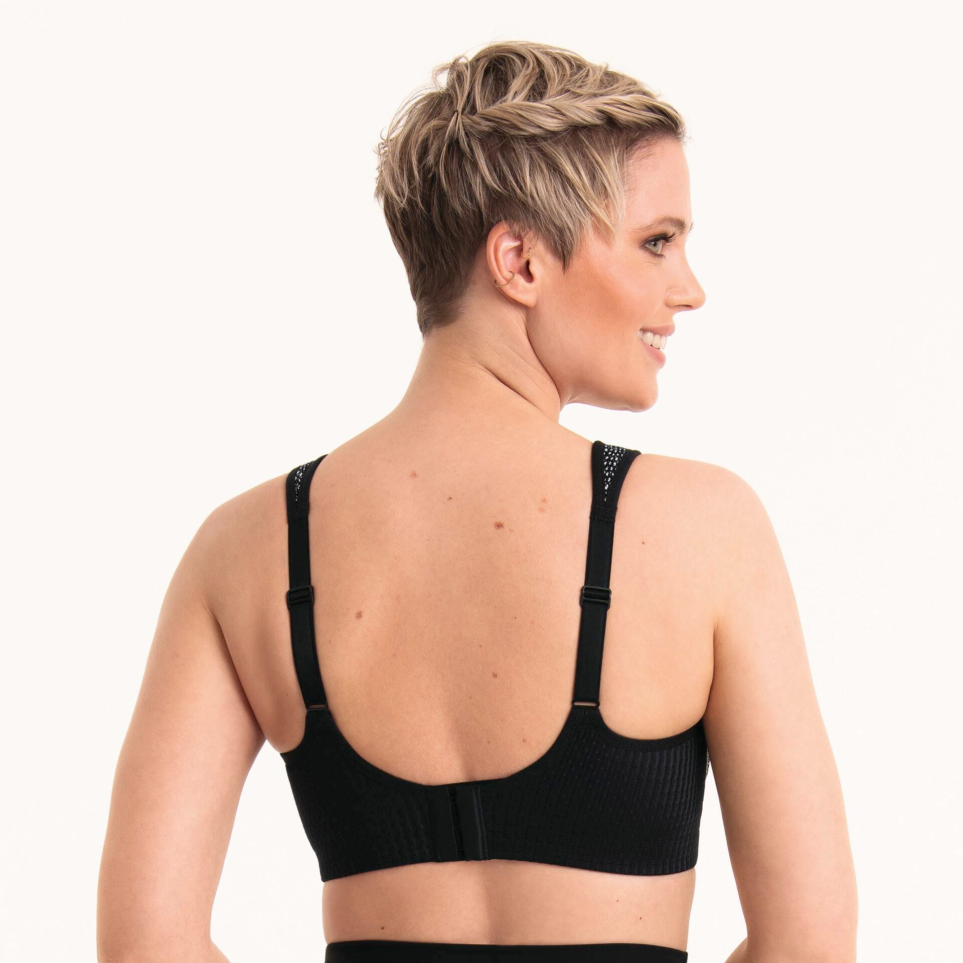 Anita Active Sport-BH Air Control Deltapad doppellagige Cups, gepolsterte Träger, mit Print, feminin, weich