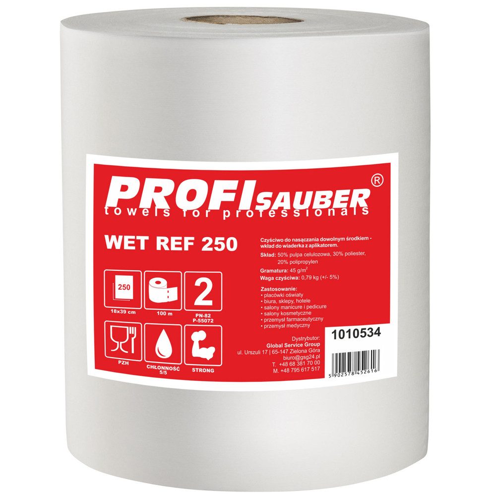 PROFI Putzrolle Werkstattrolle Wischtücher Reinigungstücher (Vliesstoff, 18.0x39.0 cm, Spar-Set, 1-tlg., 18 x 39 cm saugfähig, saugstark, staubarm, strapazierfähig, kratzfrei)