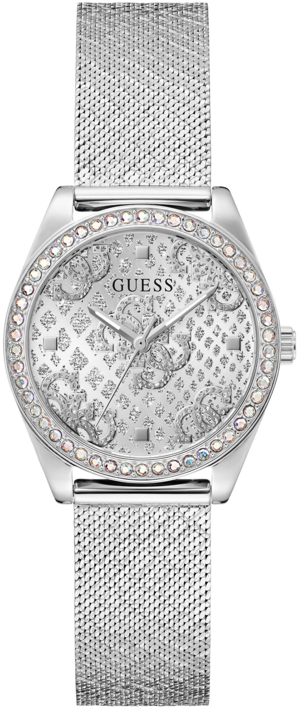 Guess Quarzuhr BOA GW0748L1, Armbanduhr, Damenuhr, Kristallsteine, Mineralg günstig online kaufen