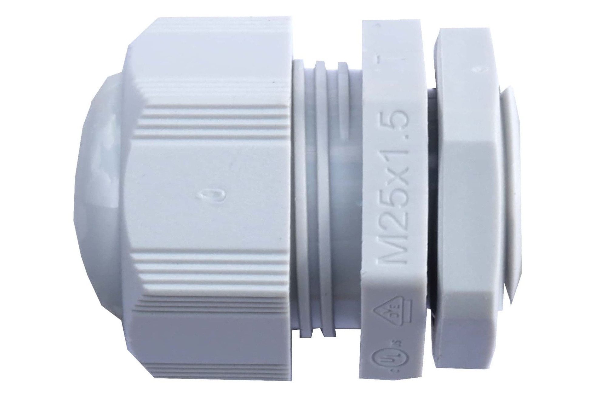 Don Quichotte Kabelverbinder-Меню Kabelverschraubung IP68 inkl. Gegenmutter, grau, 25 St.