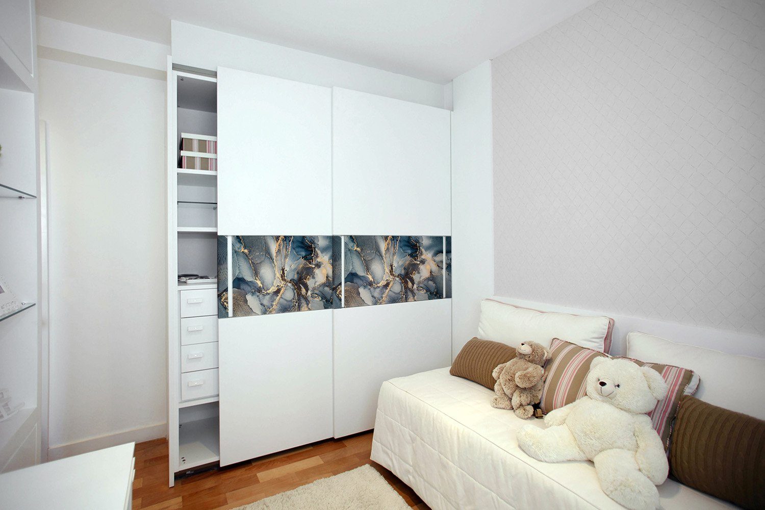 Tulup Möbelfolie Selbstklebende Klebefolie Dekofolie 100 cm x 50 cm Dekor Premium, Oberflächenempfehlung, Rechteckig, Abziehen und Aufkleben