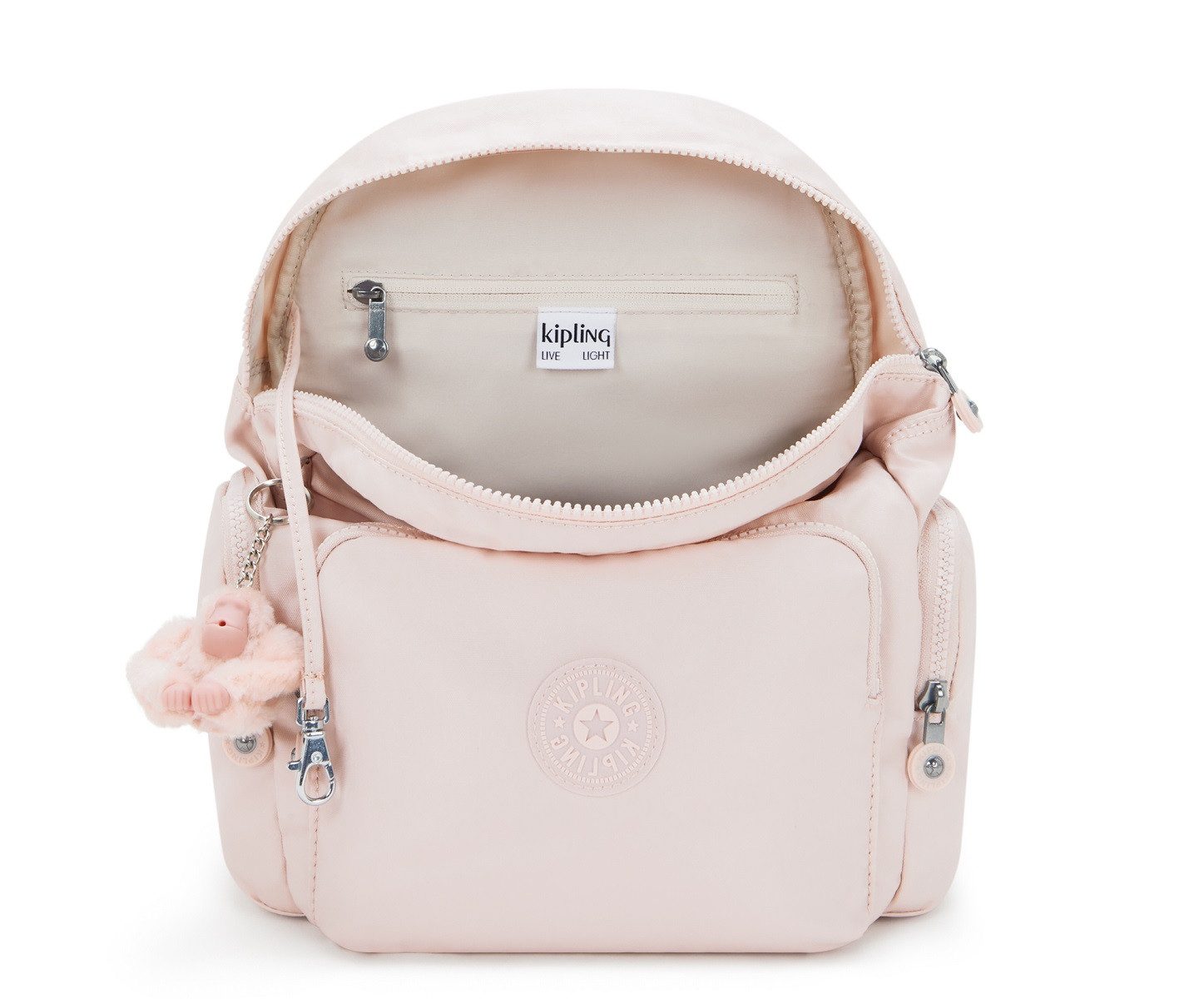 KIPLING Freizeitrucksack City Zip Mini 9 Liter (1, 1-tlg., Stück), Klipling-Affe