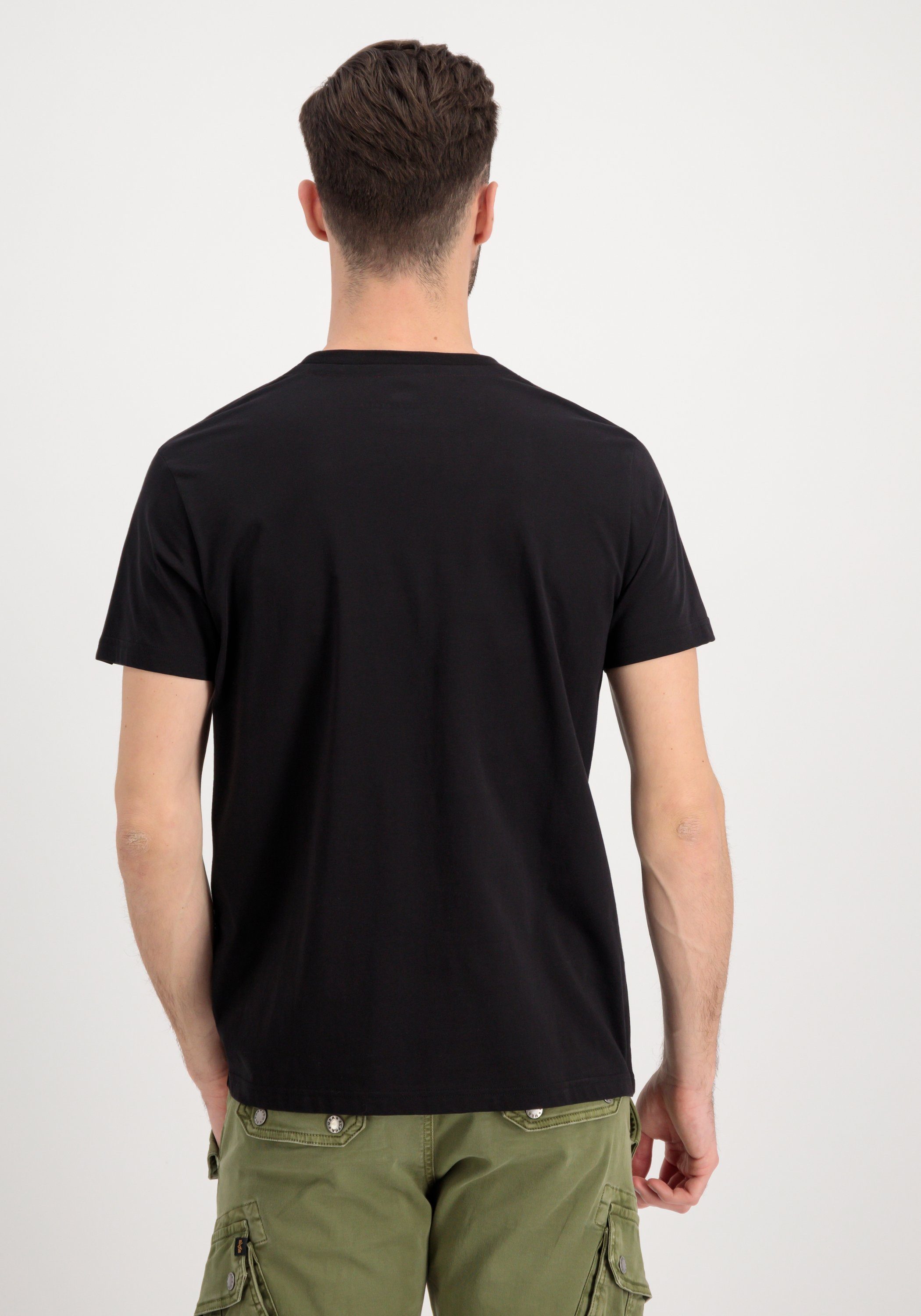 Alpha Industries T-Shirt Alpha Industries Men Alpha T Label - Metal T-Shirts