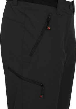 Bergson Outdoorhose VIDAA COMFORT (slim) Damen Wanderhose, leicht, strapazierfähig, Langgrößen, schwarz
