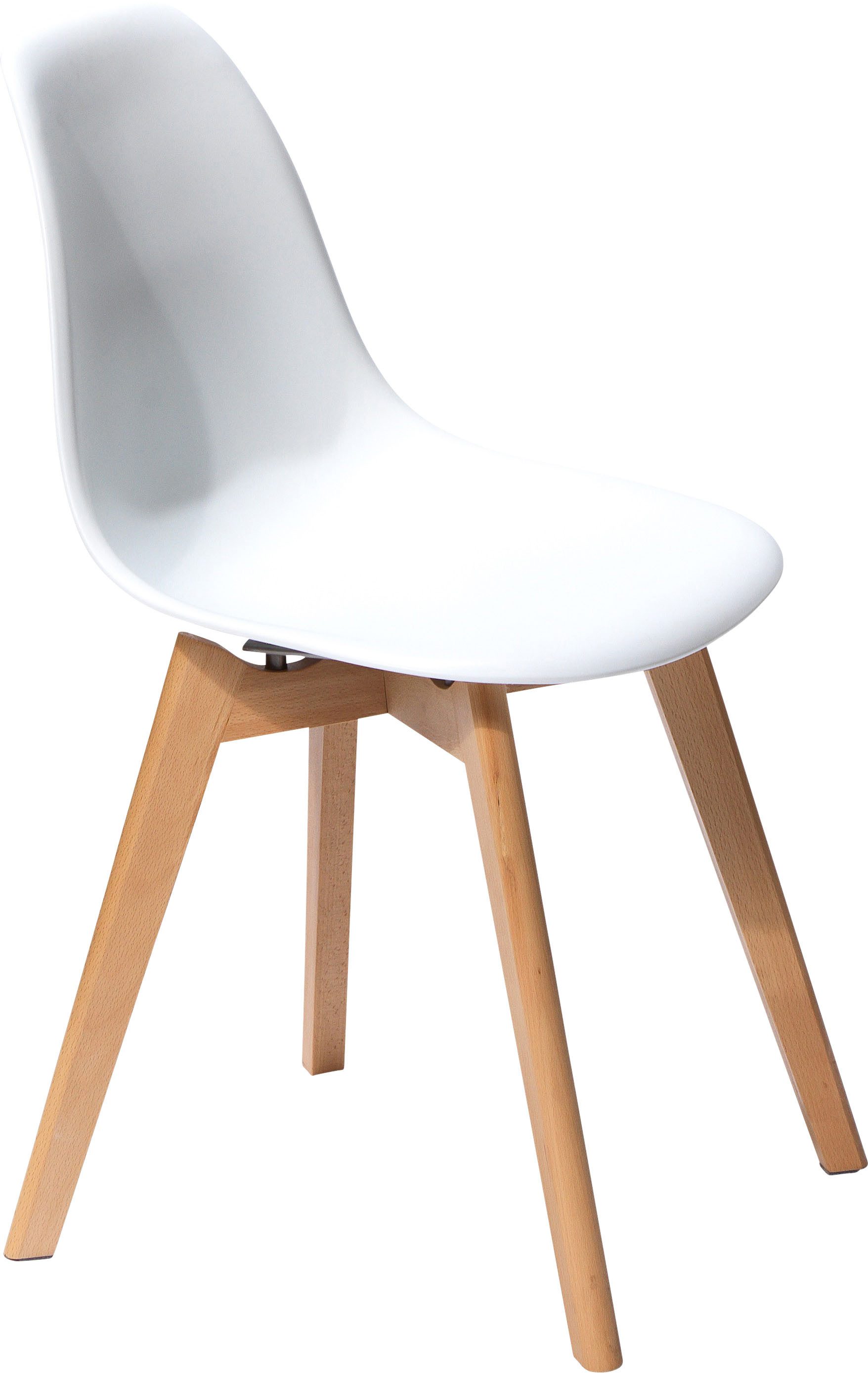 Essentials Stapelstuhl Keeve (1 St), weiß, ohne Armlehne