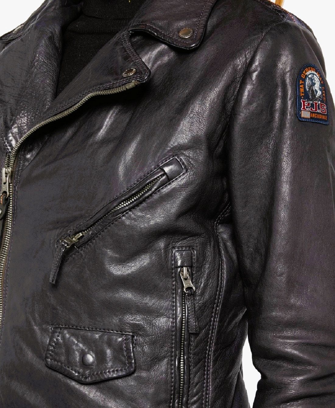 Parajumpers Bikerjacke Parajumpers Biker, Parajumpers VITA - Woman PADDED LEATHER Jacket Unifarben