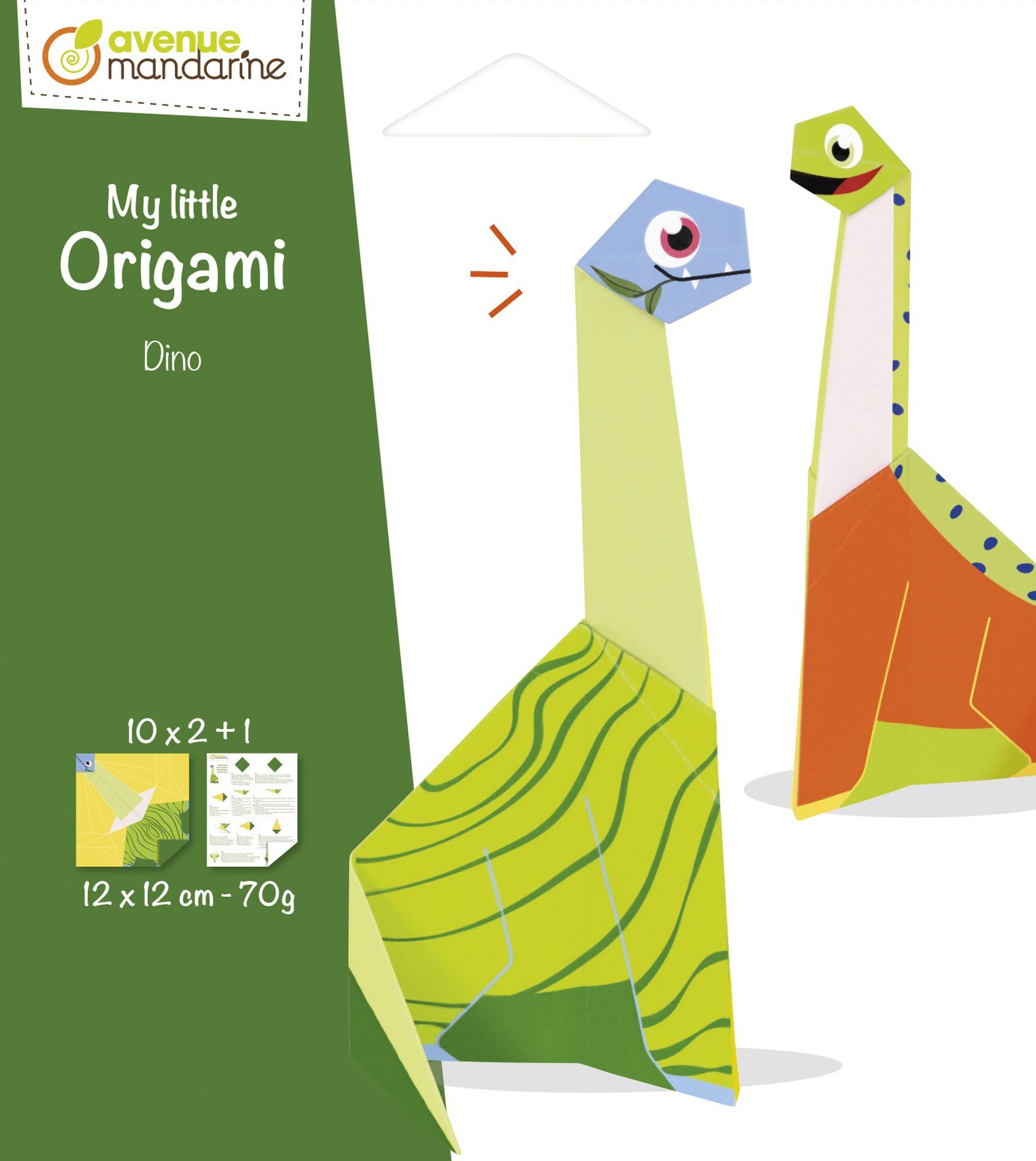 Avenue Mandarine Bastelkartonpapier Clairefontaine Avenue Mandarine OR517C Origami, Mehrfarbig