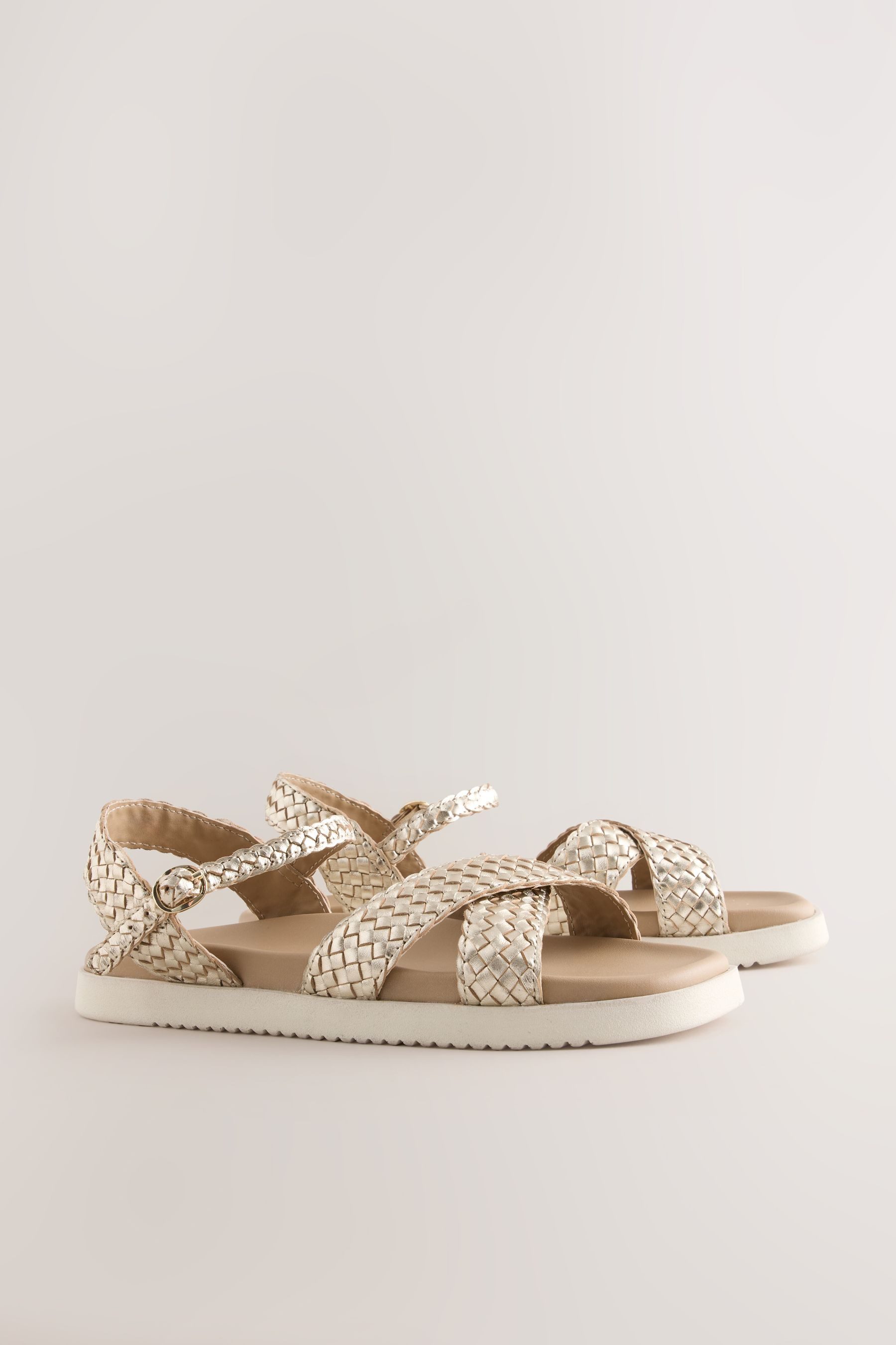 Next Flexi Comfort Ledersandalen mit Fußbett Sandale