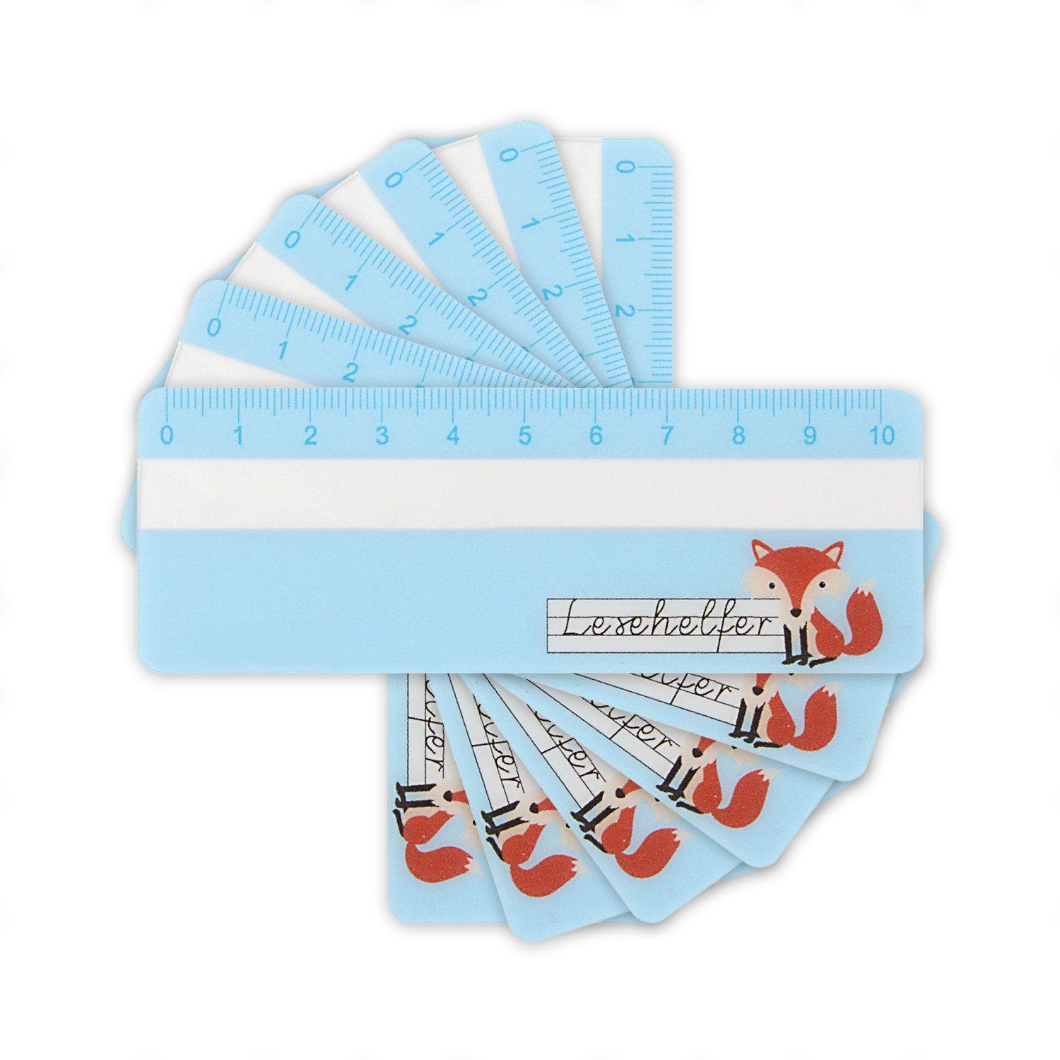 EDUPLAY Lernspielzeug Lesehelfer, 11 x 4 cm (6-St)