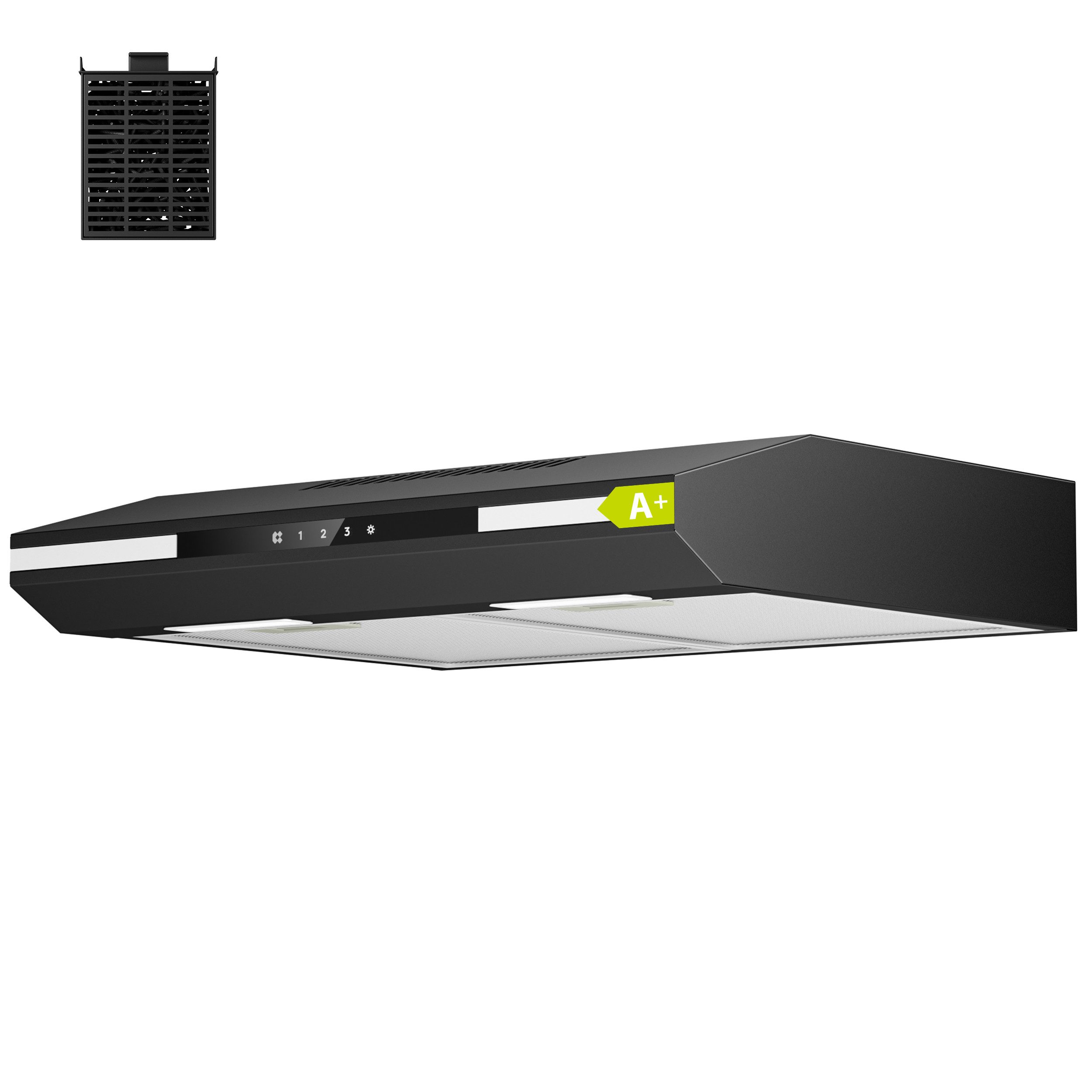 CIARRA Unterbauhaube VM6921B VM6921B, Dunstabzugshaube 60cm A+ 300m³/h Integrierte Unterschrank Abzugshaube